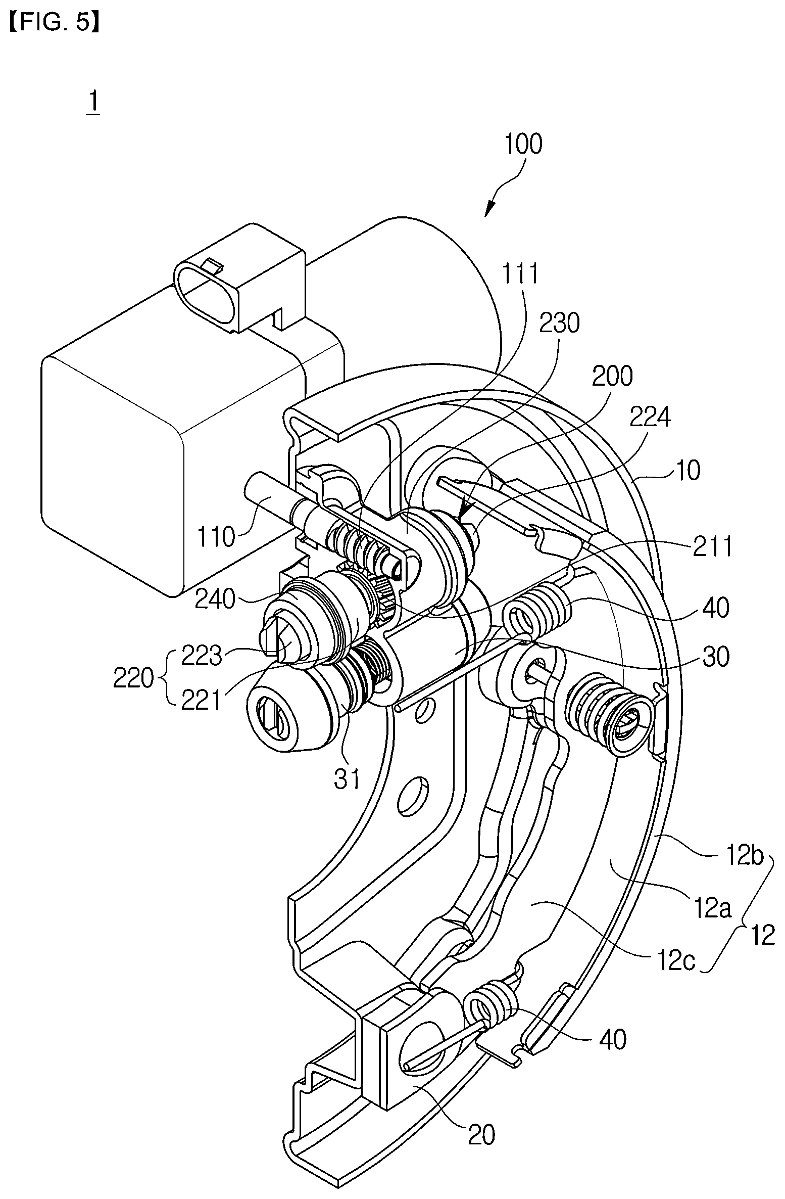 Patent US12325395 Figure 5 – Electric parking brake and vehicle having the same