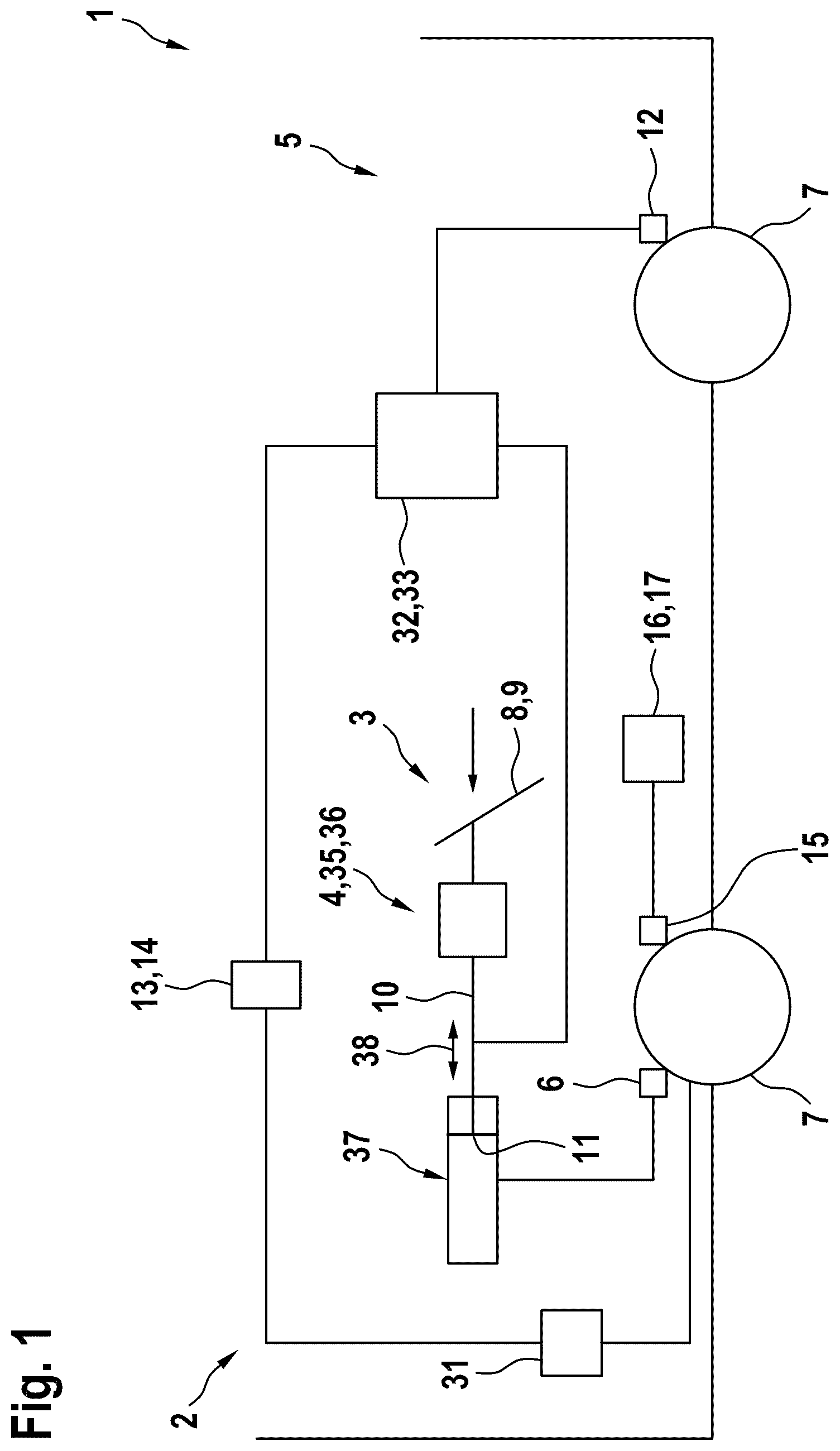 Patent US12325408 Figure 1 – Method for operating a brake system of a motor vehicle