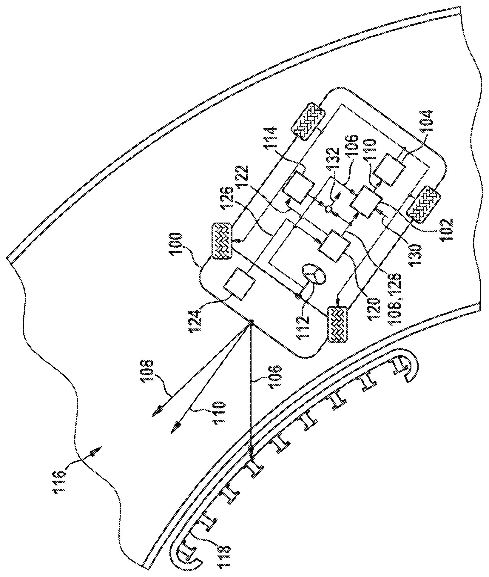 Patent US12325412 Figure 1 – Method and control unit for operating a transverse stabilization system of a vehicle