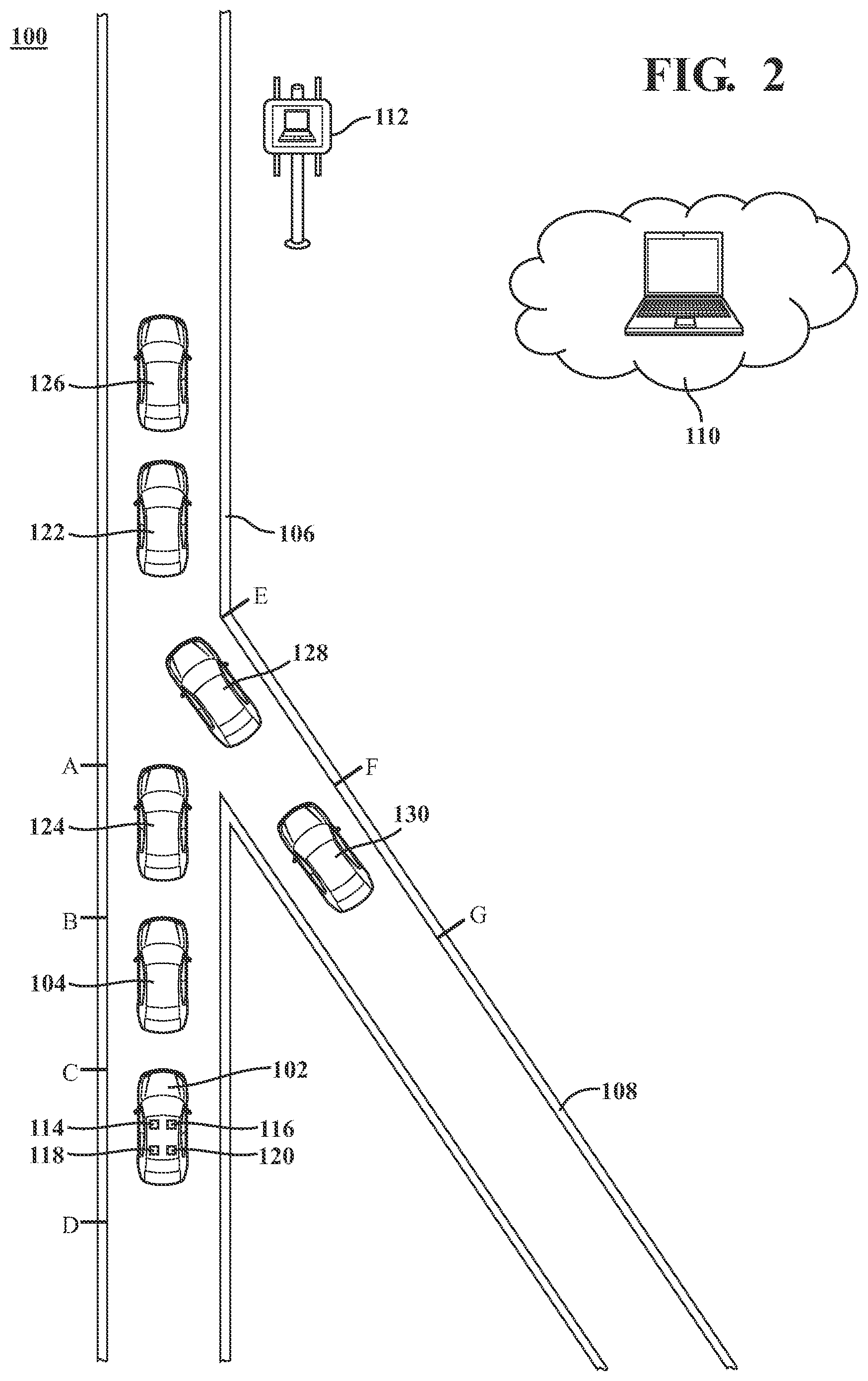 Patent US12325420 Figure 2 – Maintaining a range of a gap between an ego vehicle and a preceding vehicle