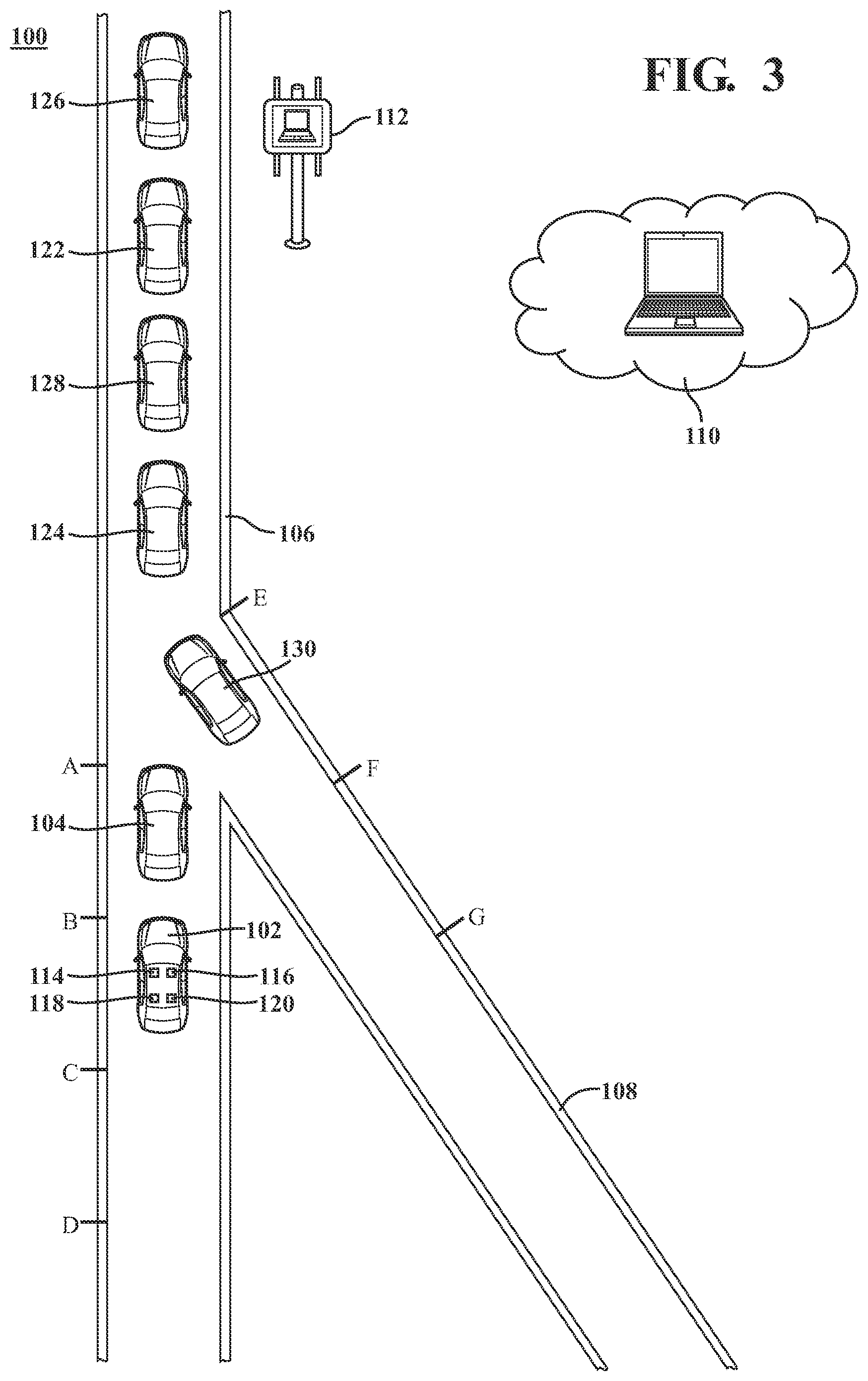 Patent US12325420 Figure 3 – Maintaining a range of a gap between an ego vehicle and a preceding vehicle