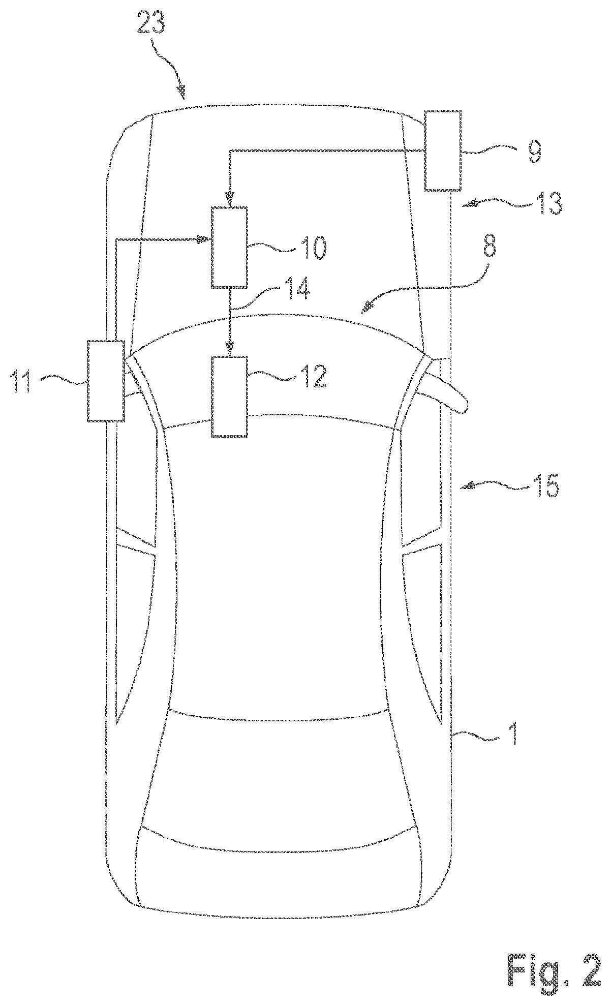 Patent US12325423 Figure 2 – Method for operating a lane change assistance system of a motor vehicle, and lane change assistance system