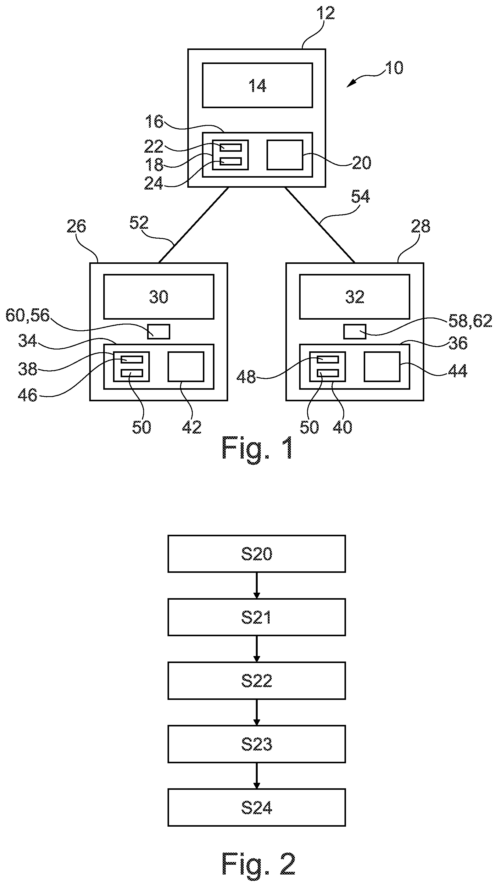 Patent US12325437 Figure 1 – Method for synchronizing a clock-free computational node in a vehicle, method for performing an action at a pre-defined time, first computational node, second computational node and computational system for a vehicle