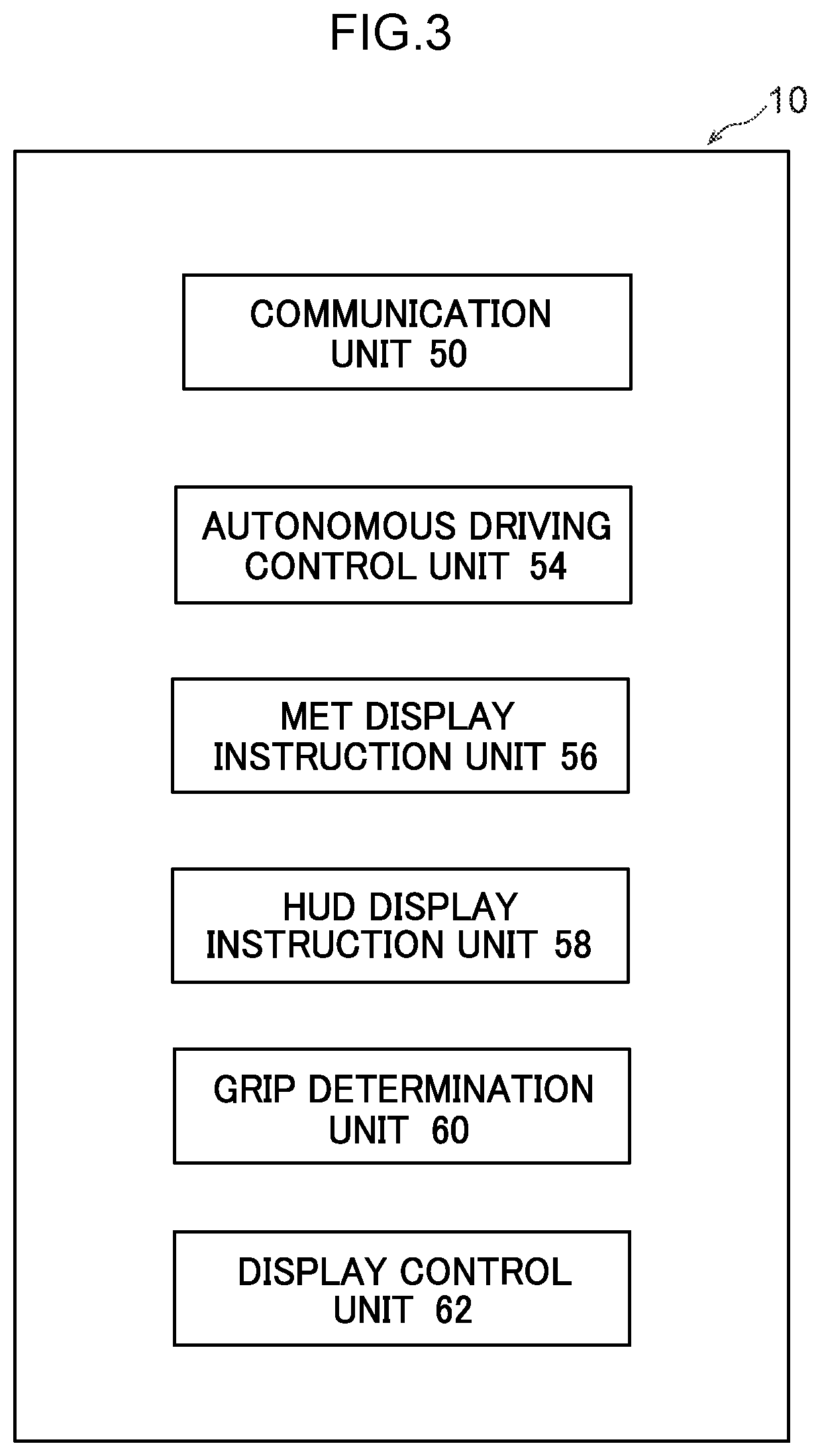 Patent US12325443 Figure 3 – Vehicle display control device, vehicle display system, vehicle display control method, and vehicle display control program