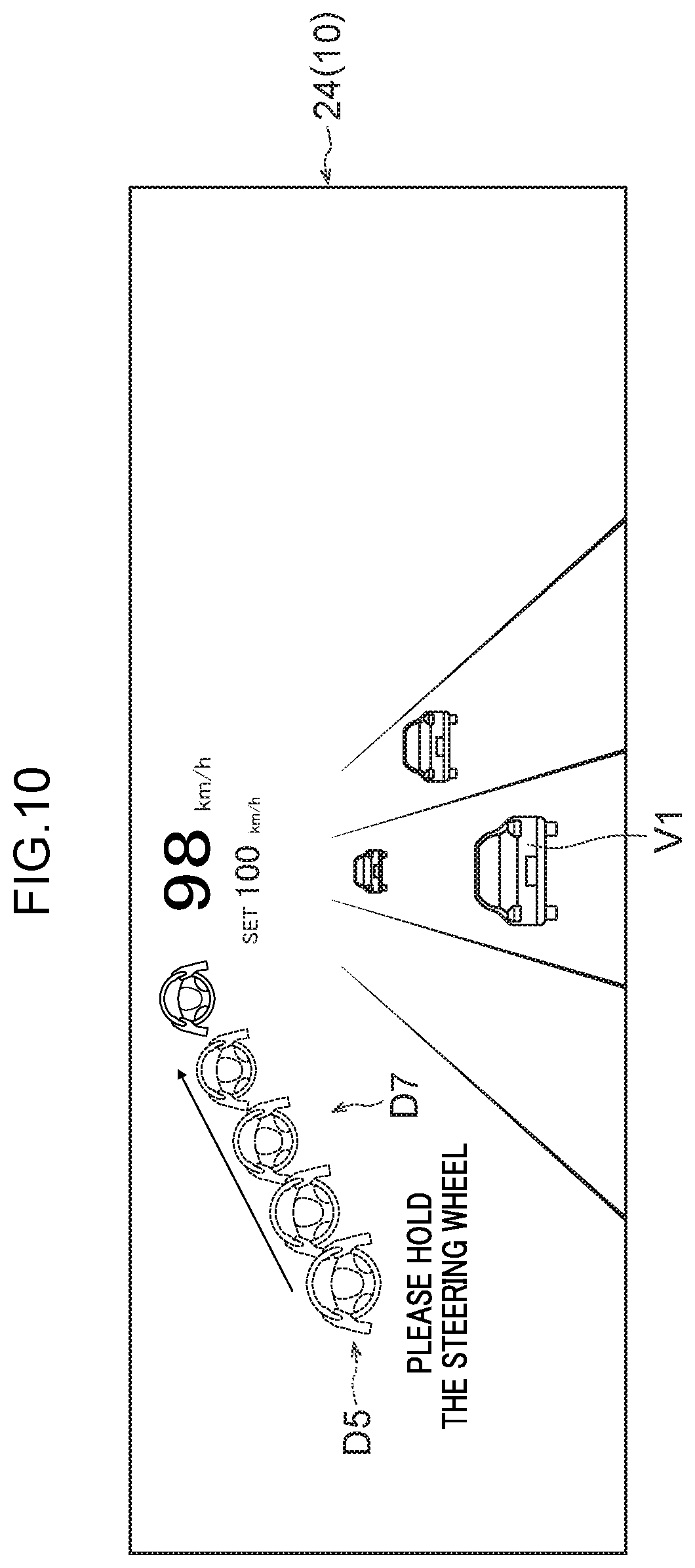 Patent US12325443 Figure 13 – Vehicle display control device, vehicle display system, vehicle display control method, and vehicle display control program