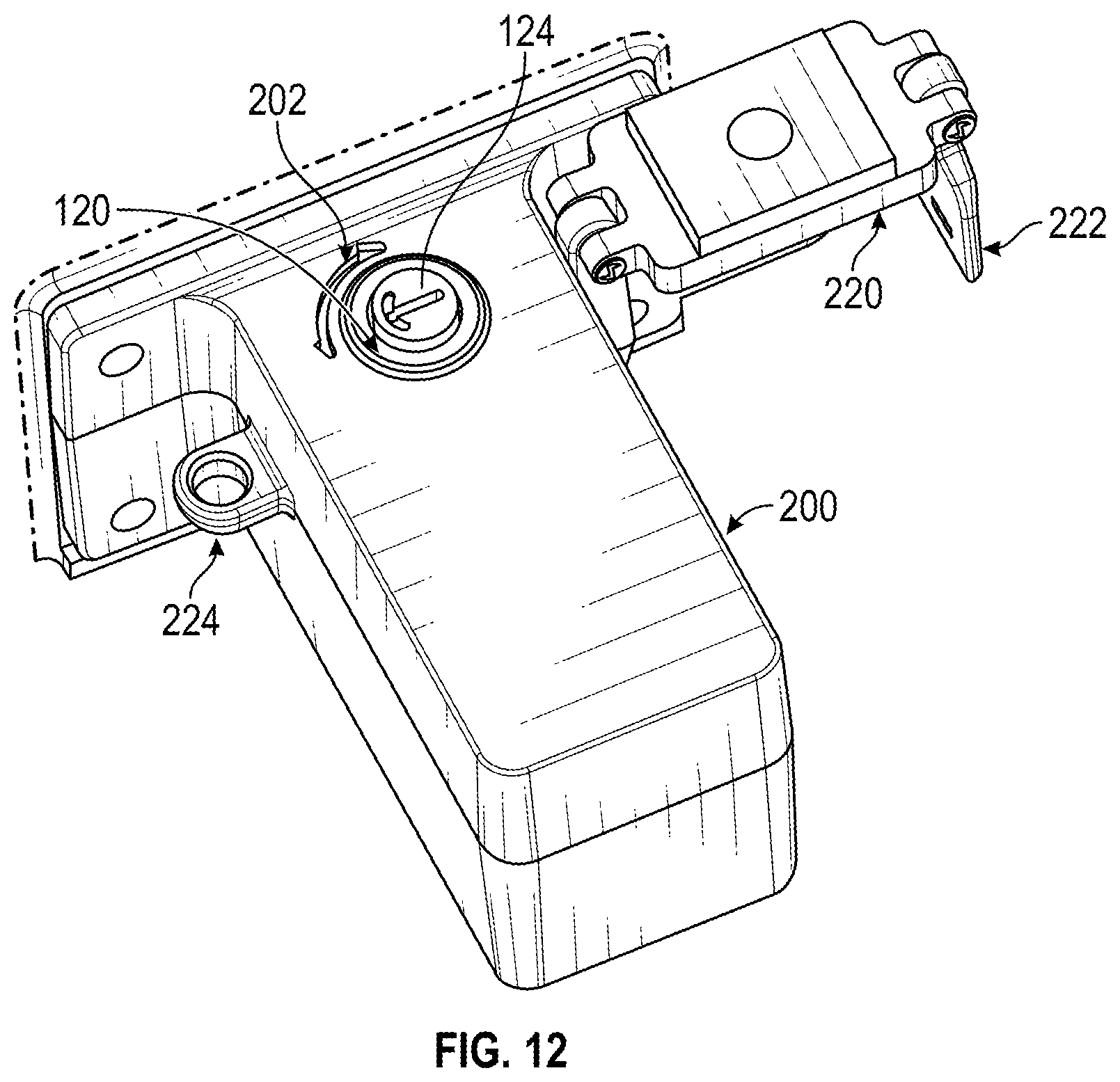 Patent US12325458 Figure 11 – Independent rail test release mechanism