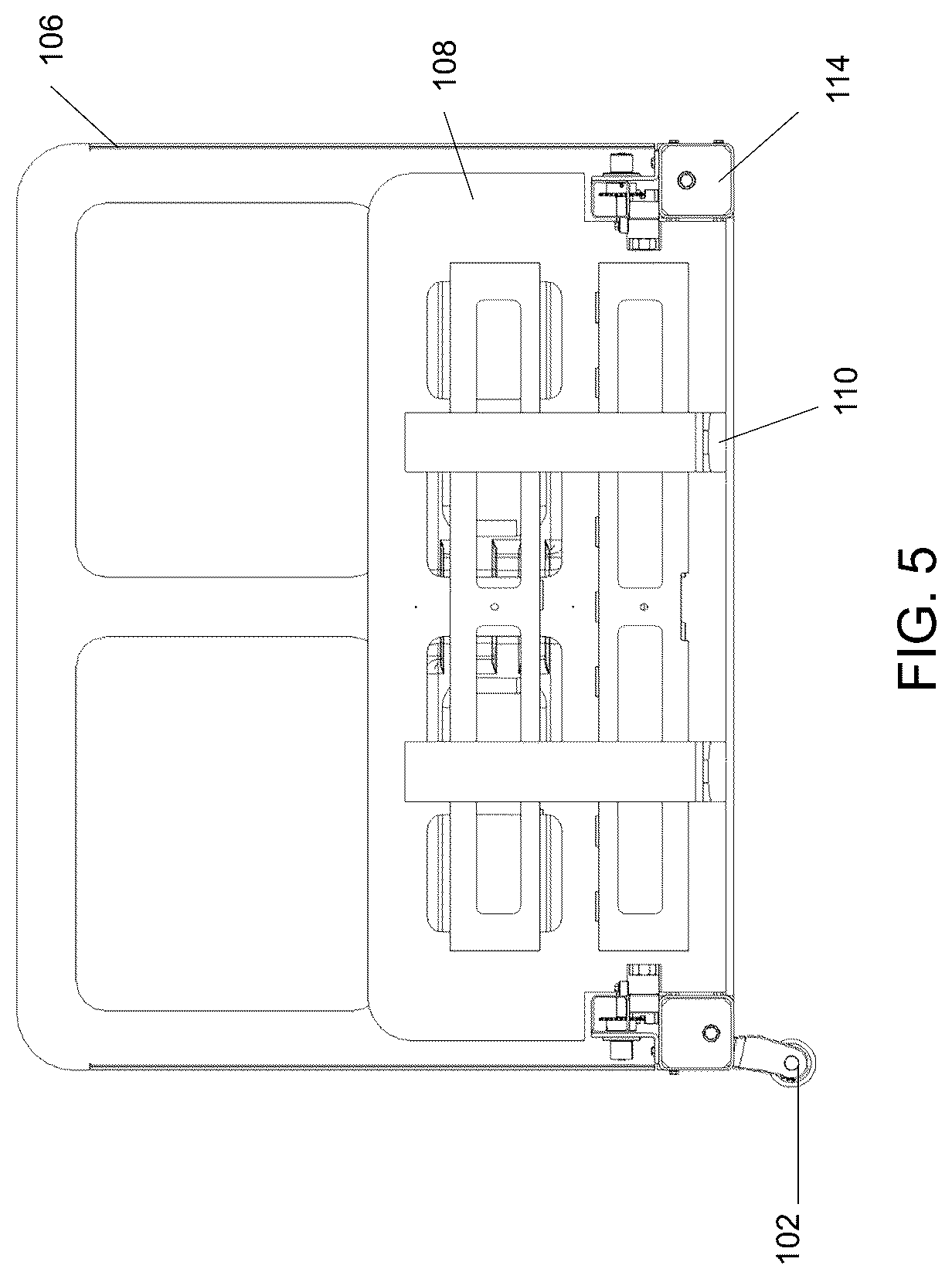 Patent US12325460 Figure 10 – Laterally operating payload handling device