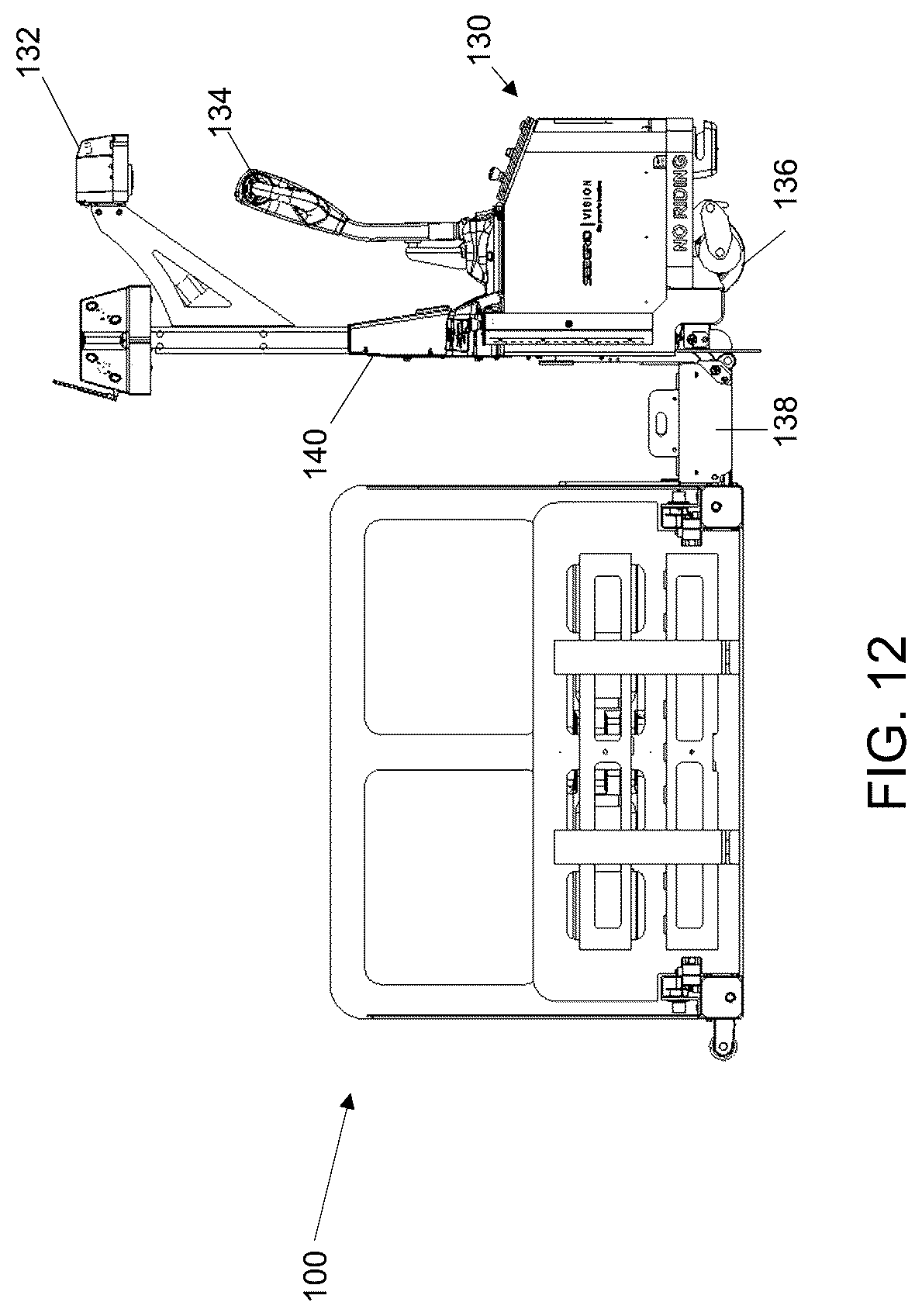 Patent US12325460 Figure 17 – Laterally operating payload handling device