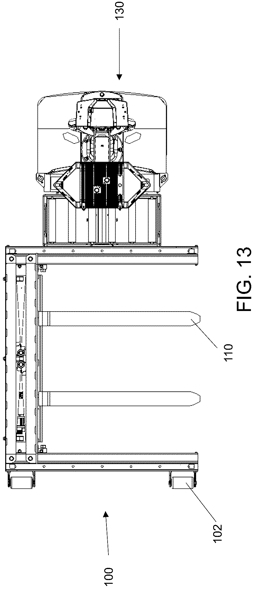 Patent US12325460 Figure 18 – Laterally operating payload handling device