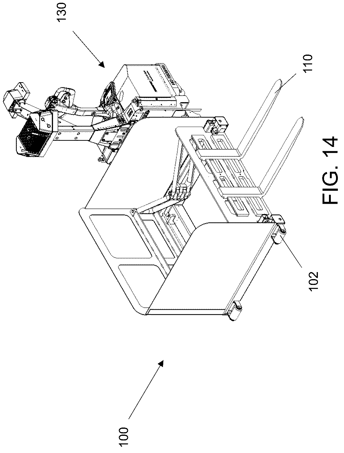 Patent US12325460 Figure 19 – Laterally operating payload handling device