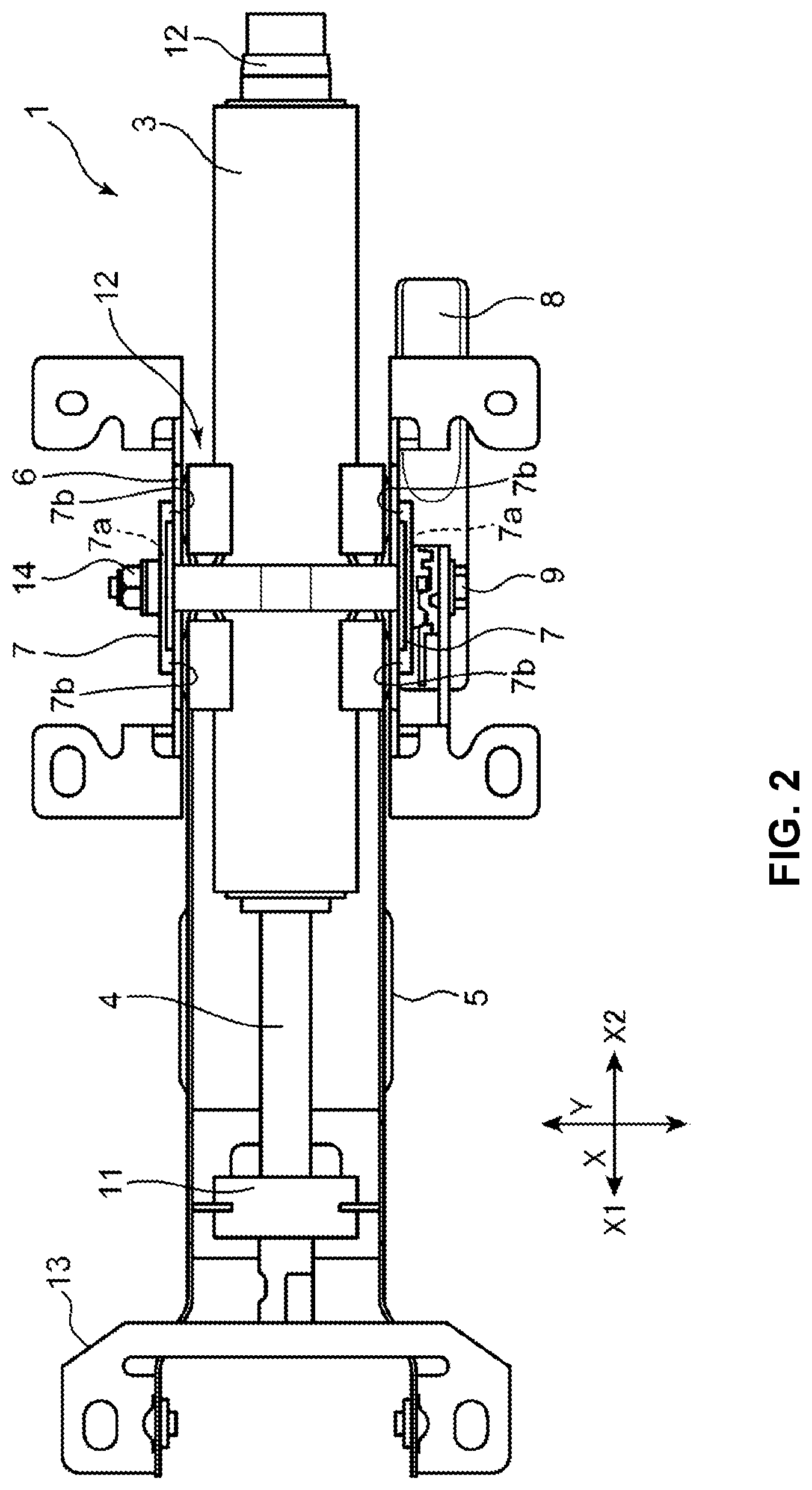 Patent US12325463 Figure 2 – Steering device