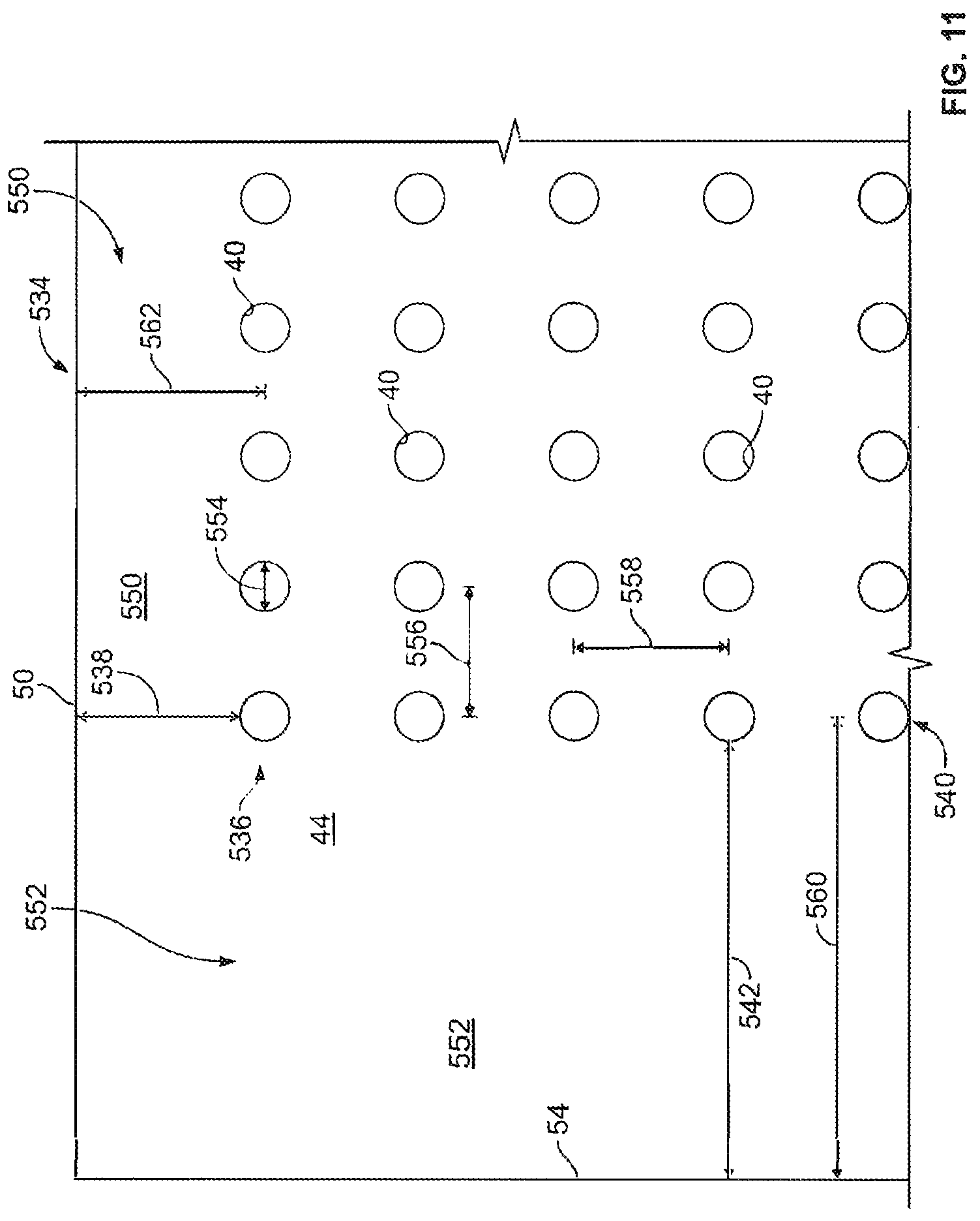 Patent US12325470 Figure 11 – Composite panel having perforated foam core and method of making the same