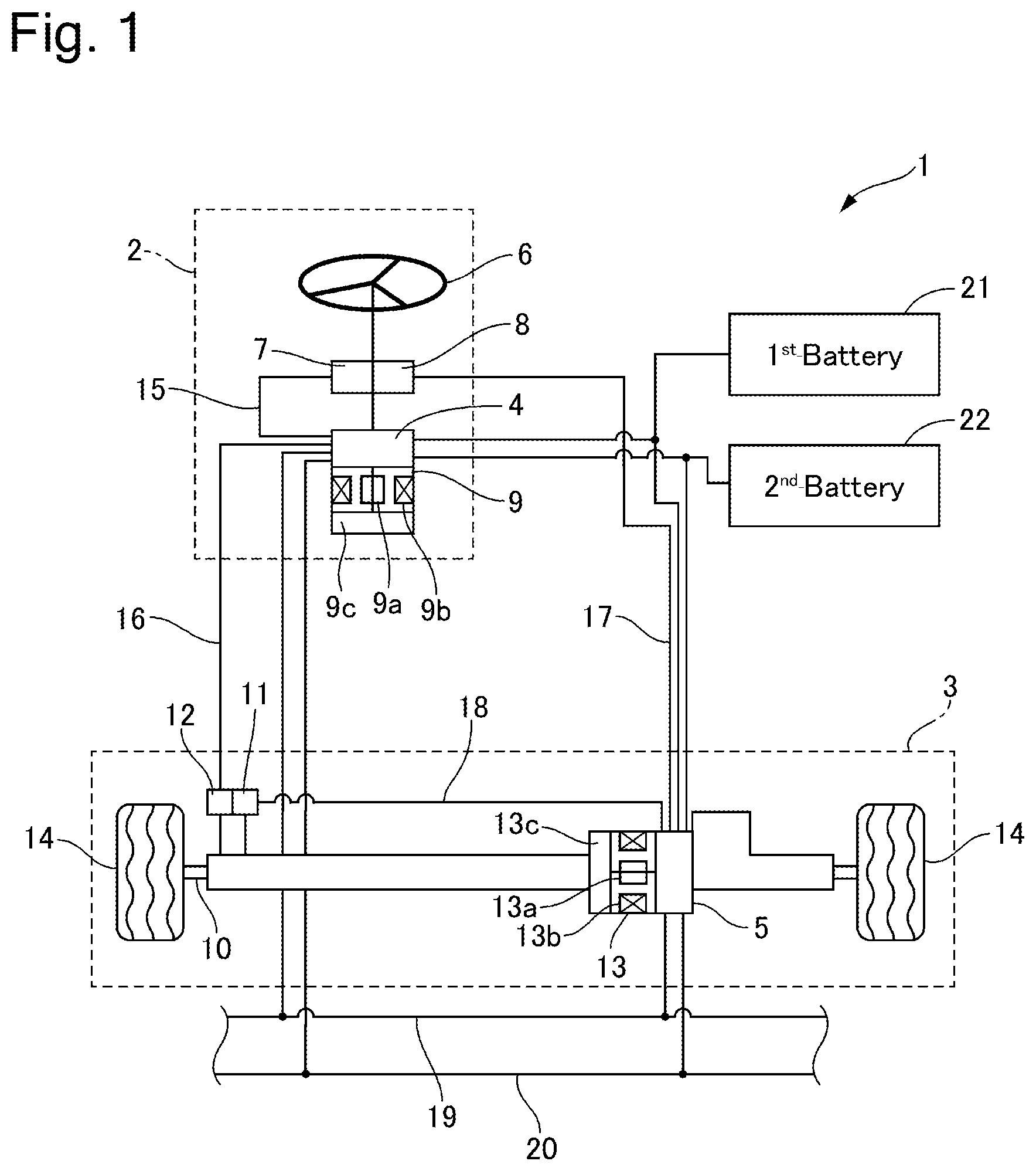 Patent US12325471 Figure 1 – Steering apparatus