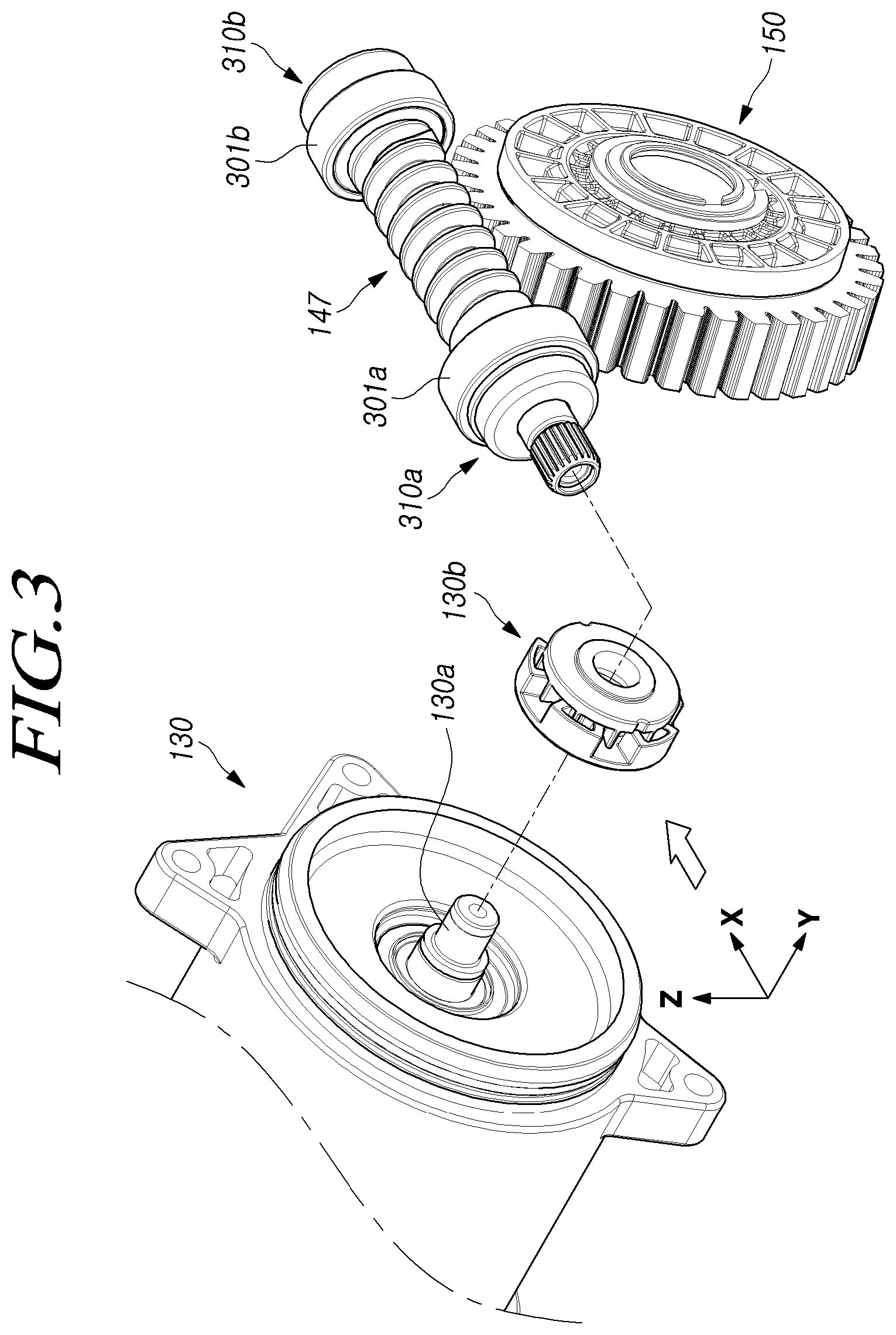 Patent US12325474 Figure 3 – Reducer for vehicle steering device