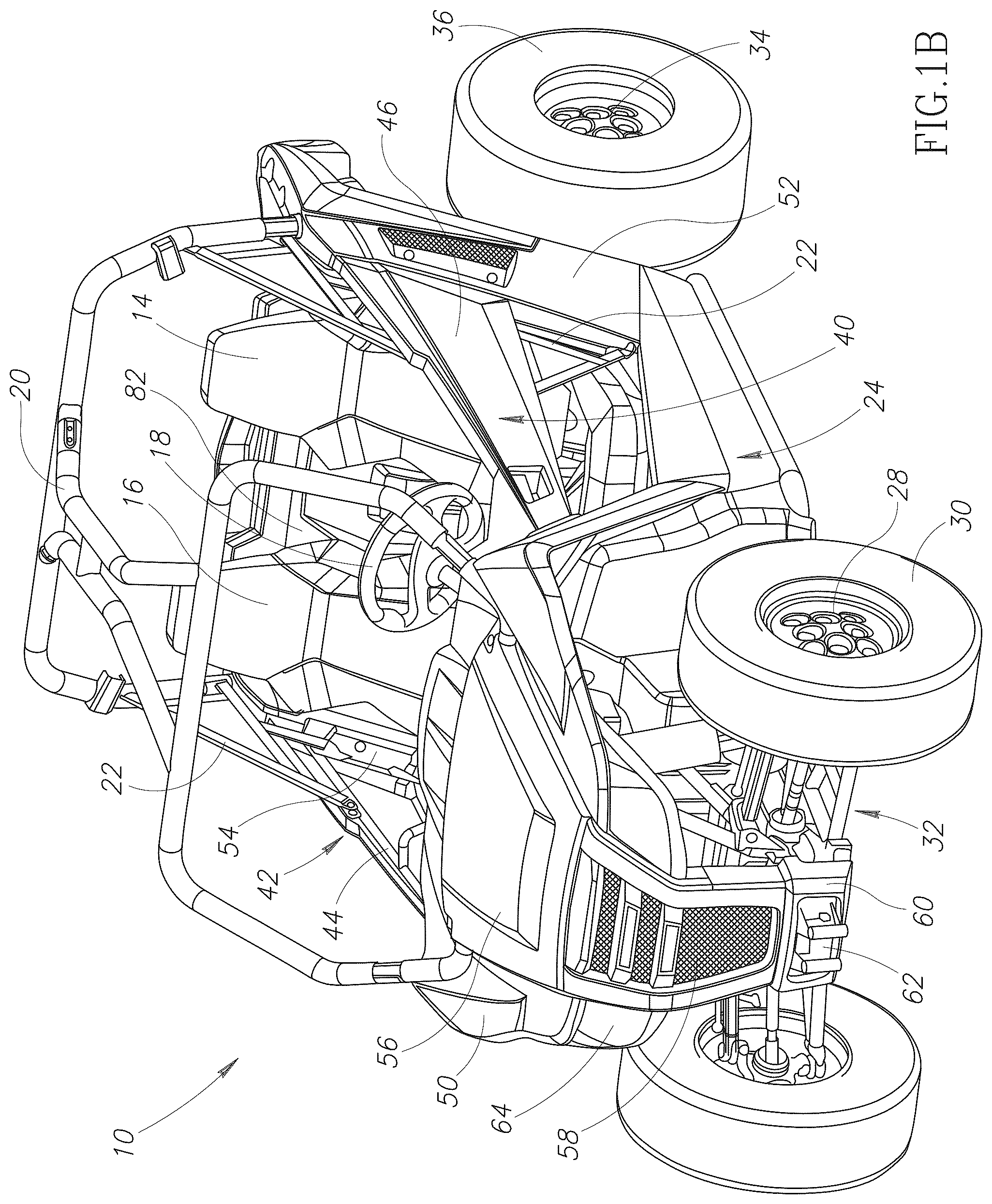 Patent US12325478 Figure 2 – Engine access panels for off-highway vehicle