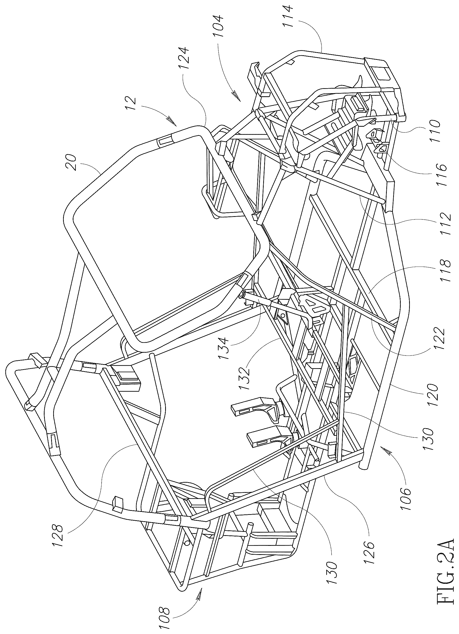 Patent US12325478 Figure 5 – Engine access panels for off-highway vehicle