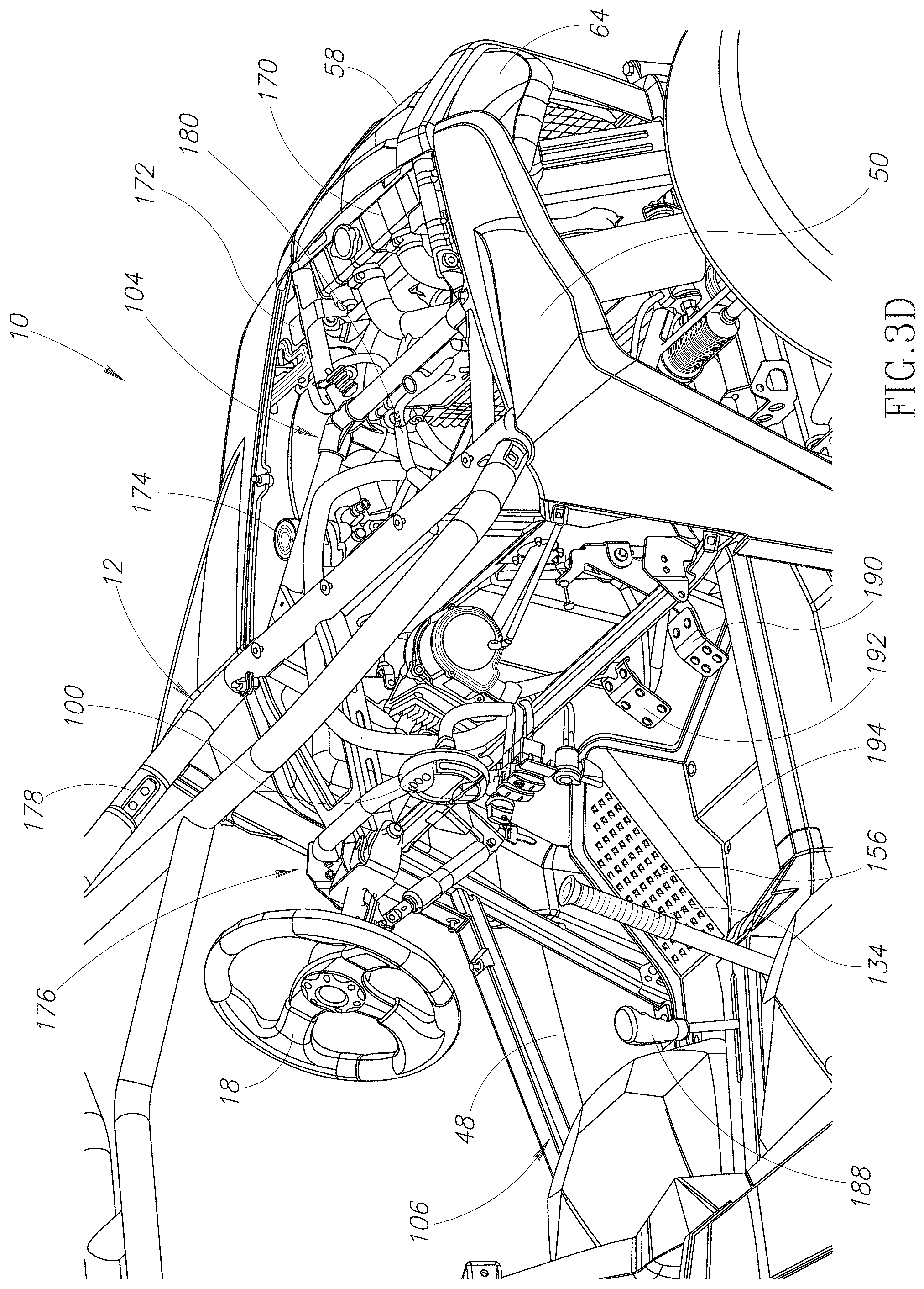 Patent US12325478 Figure 10 – Engine access panels for off-highway vehicle