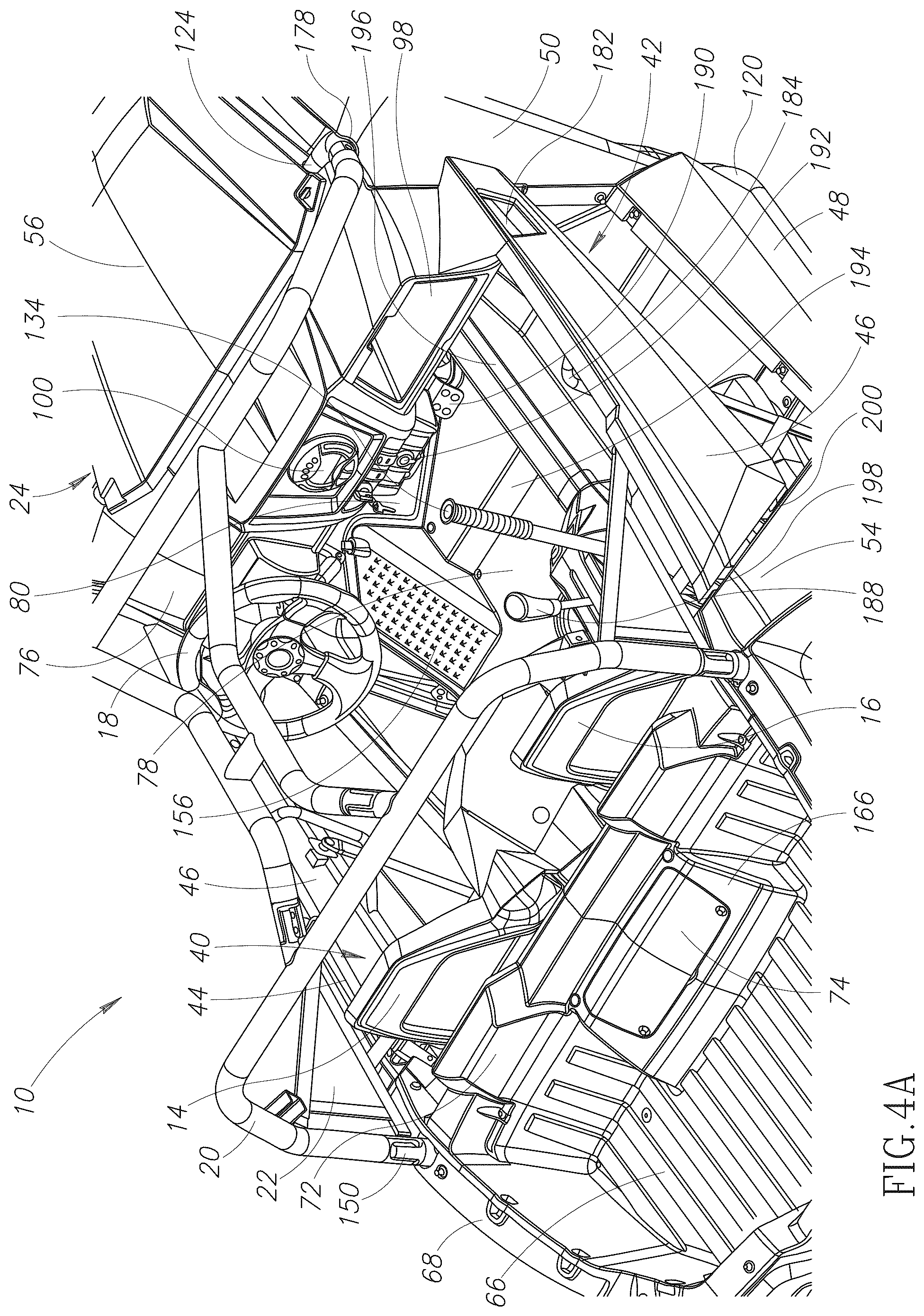 Patent US12325478 Figure 11 – Engine access panels for off-highway vehicle