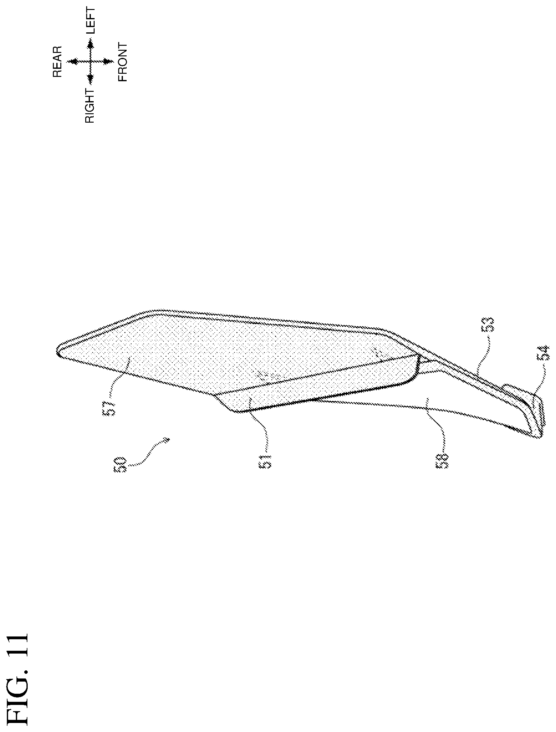 Patent US12325479 Figure 11 – Saddled vehicle with unobtrusive air guide mounting