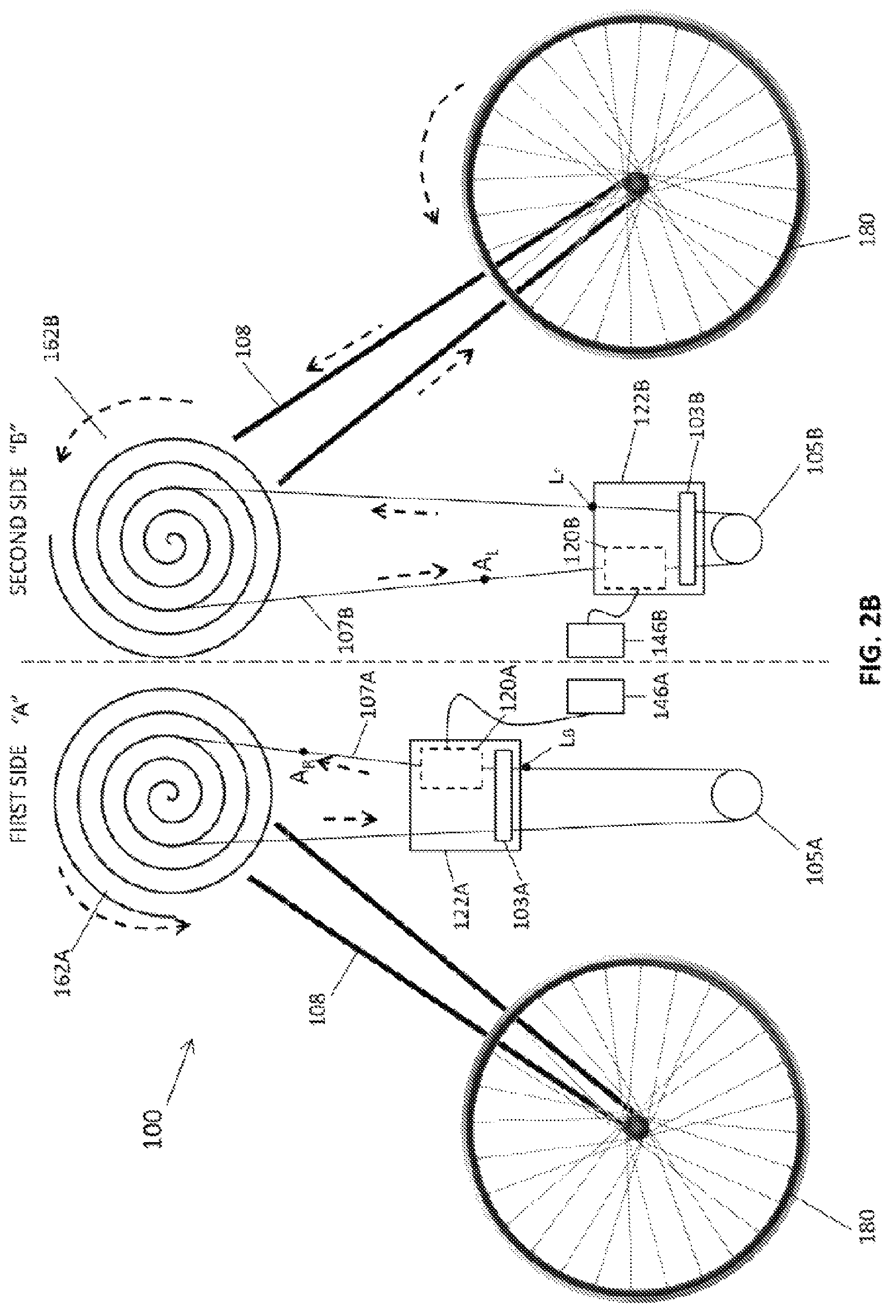 Patent US12325485 Figure 3 – Human powered reciprocal (linear) motion drive system, and applications thereof