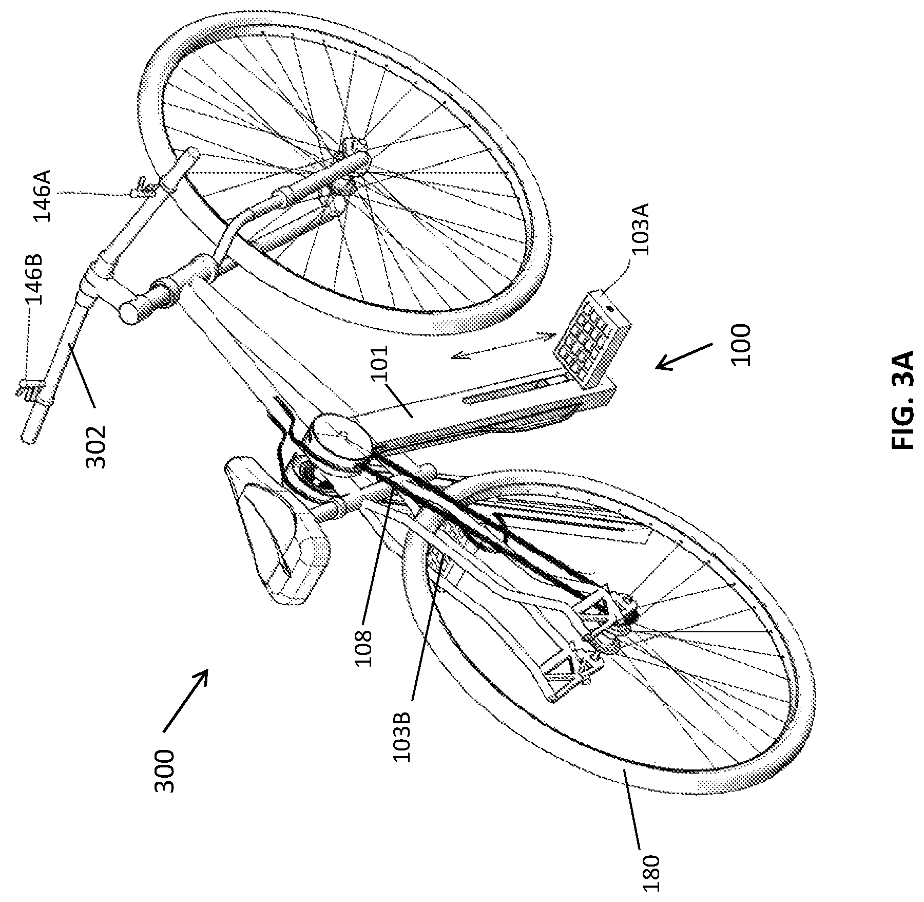 Patent US12325485 Figure 12 – Human powered reciprocal (linear) motion drive system, and applications thereof