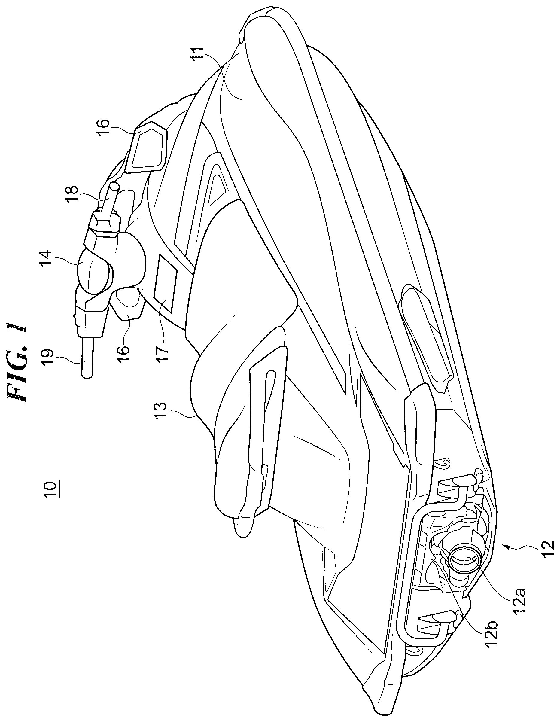 Patent US12325497 Figure 1 – Marine vessel that suitably transmits rescue signal, and method for controlling the same