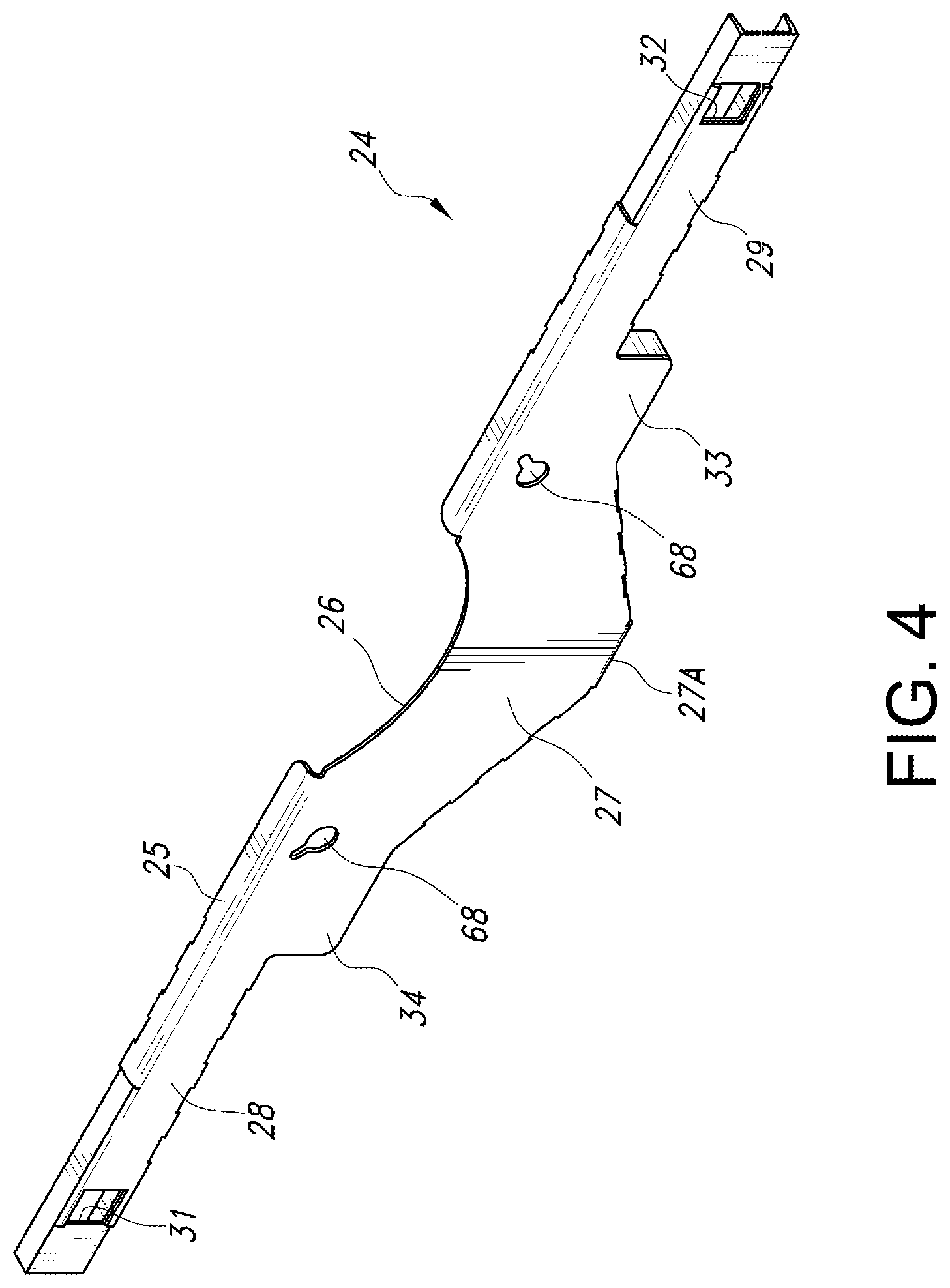 Patent US12325498 Figure 4 – Boat cradle assembly for boat transport and dry storage