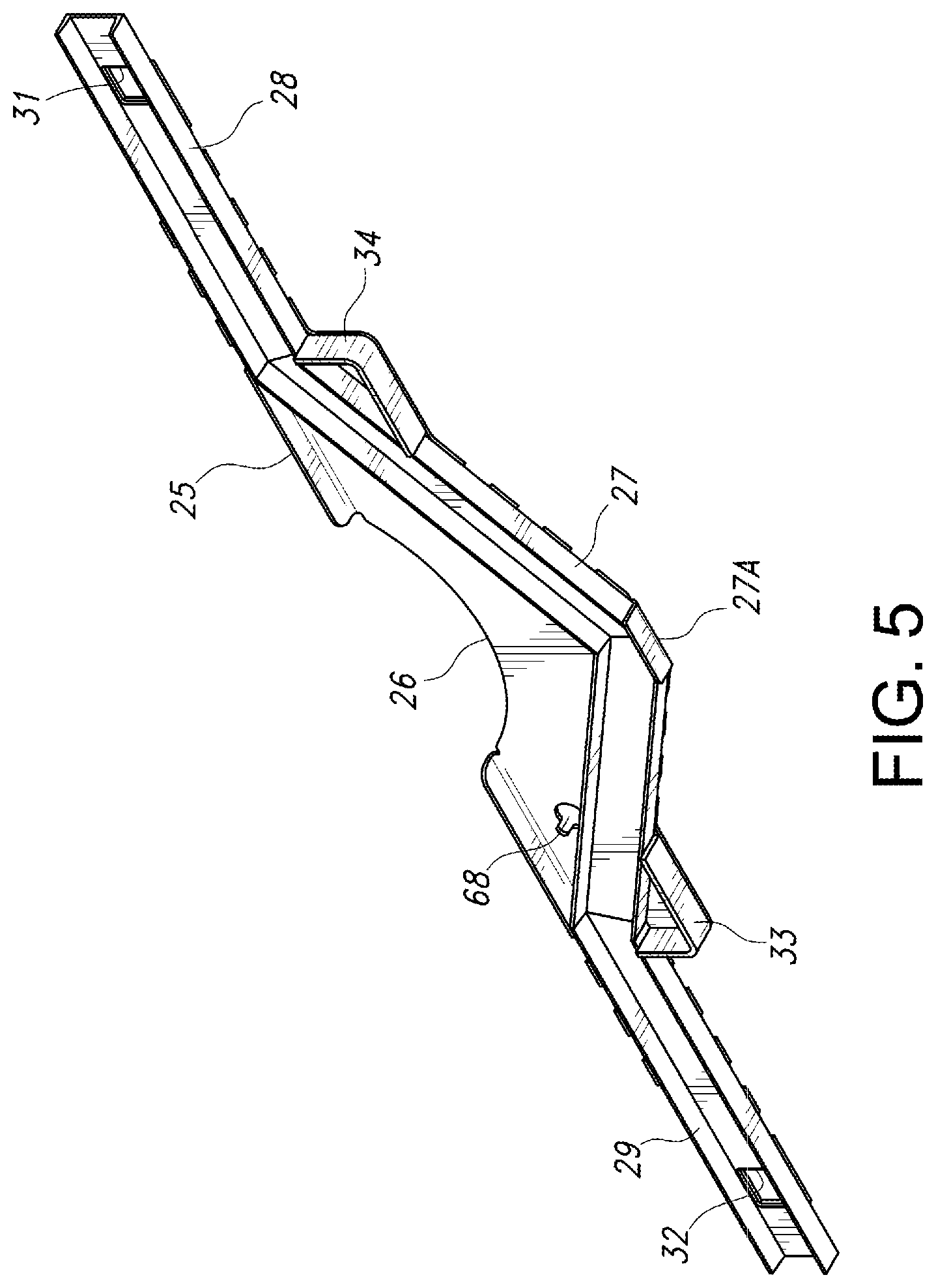 Patent US12325498 Figure 5 – Boat cradle assembly for boat transport and dry storage