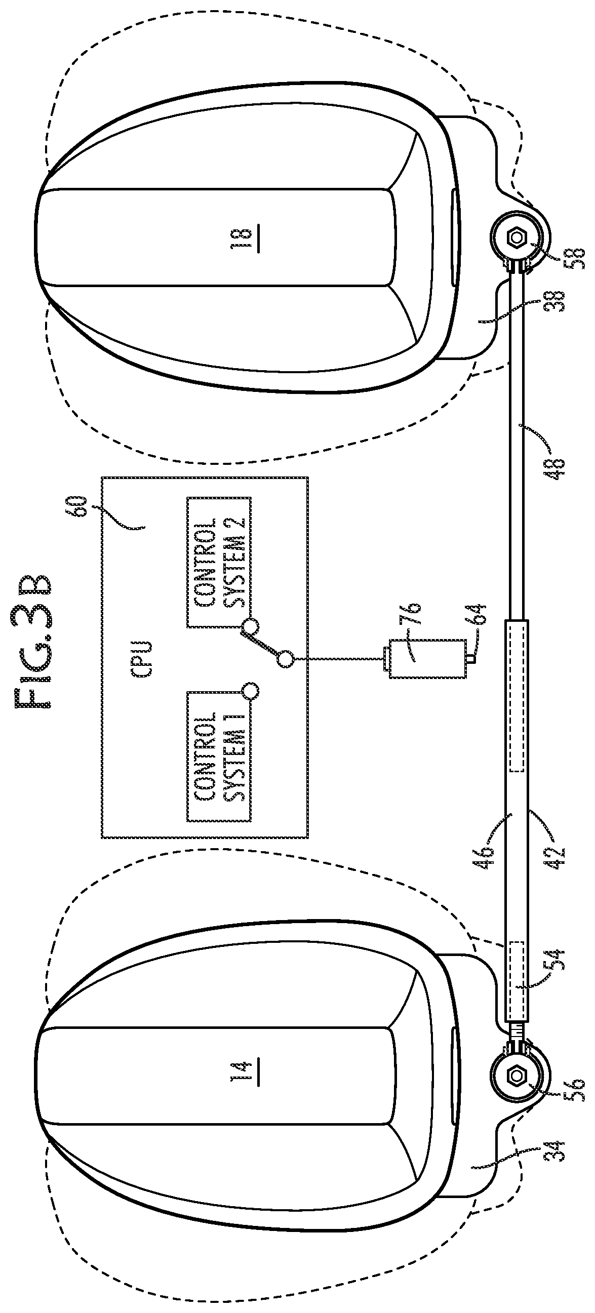 Patent US12325501 Figure 4 – Adaptive tie bar assembly for secure alignment of multiple marine engines at higher speed