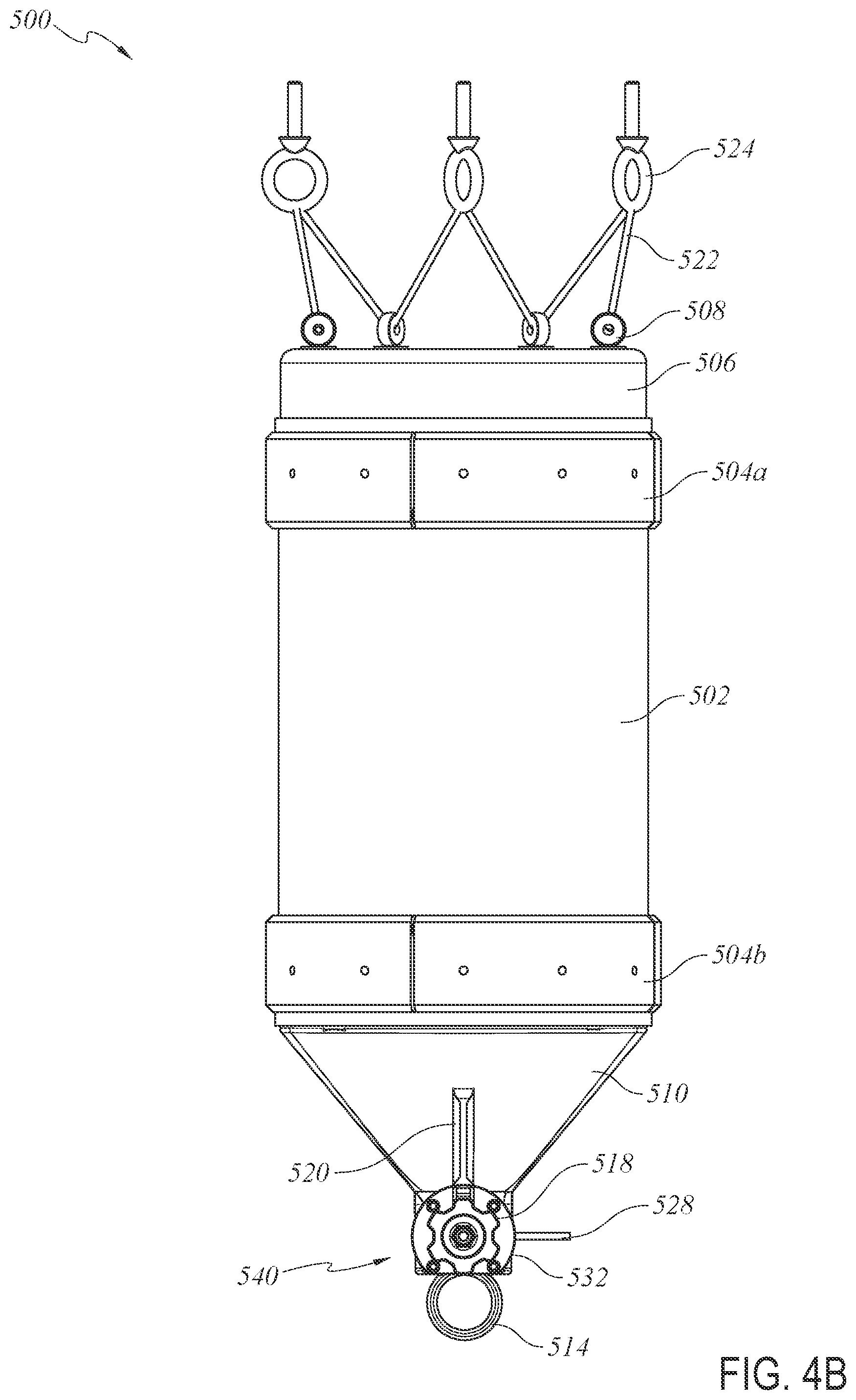 Patent US12325504 Figure 5 – Magnetic ballast dispenser