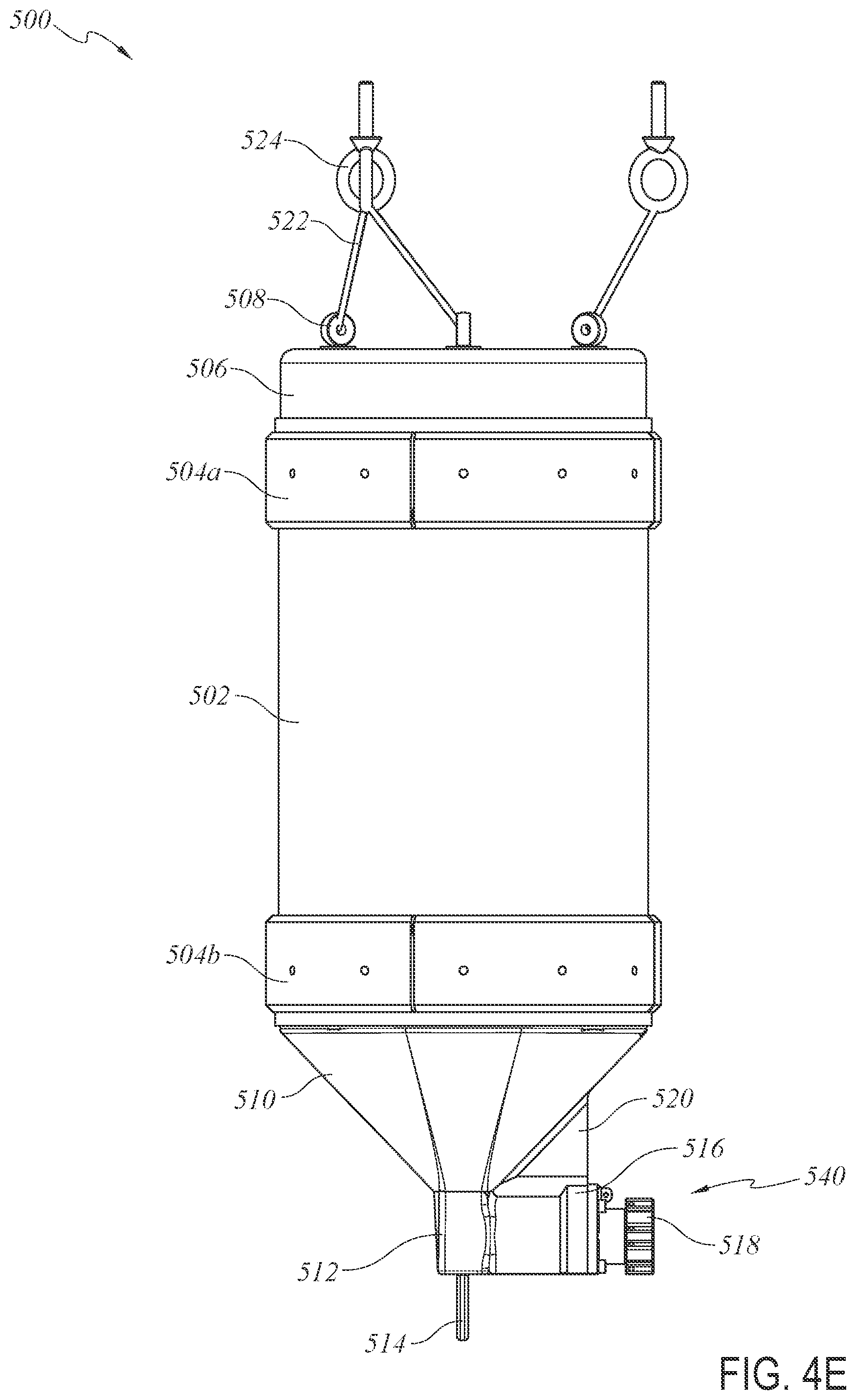 Patent US12325504 Figure 8 – Magnetic ballast dispenser