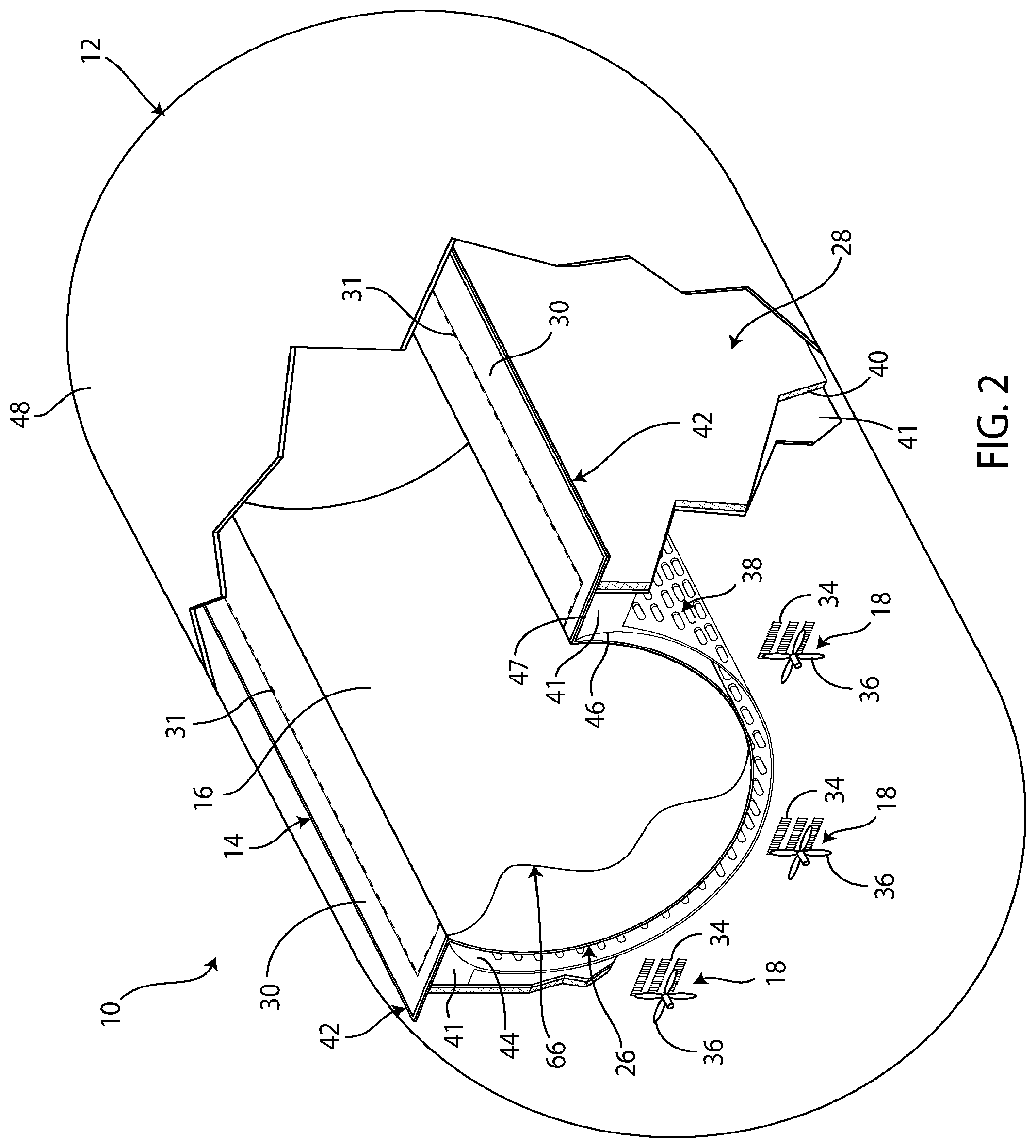 Patent US12325506 Figure 2 – System for fusing thermoplastic composite structures