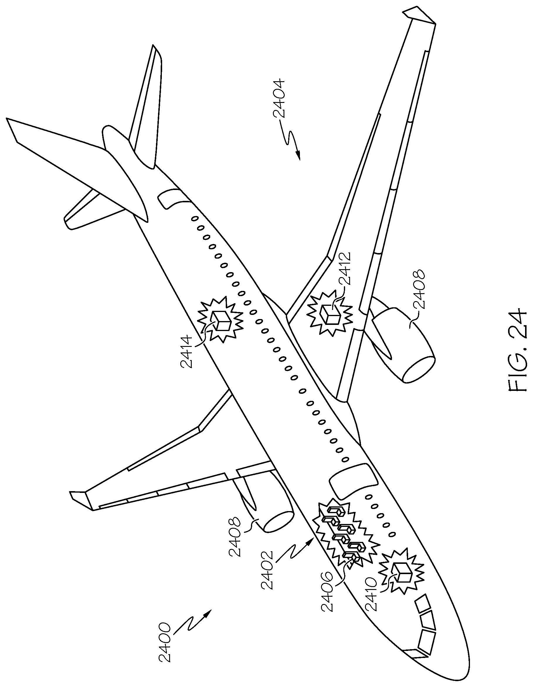 Patent US12325510 Figure 17 – Retract actuator assemblies, landing gear assemblies and methods for kneeling landing gear assembly of aircraft