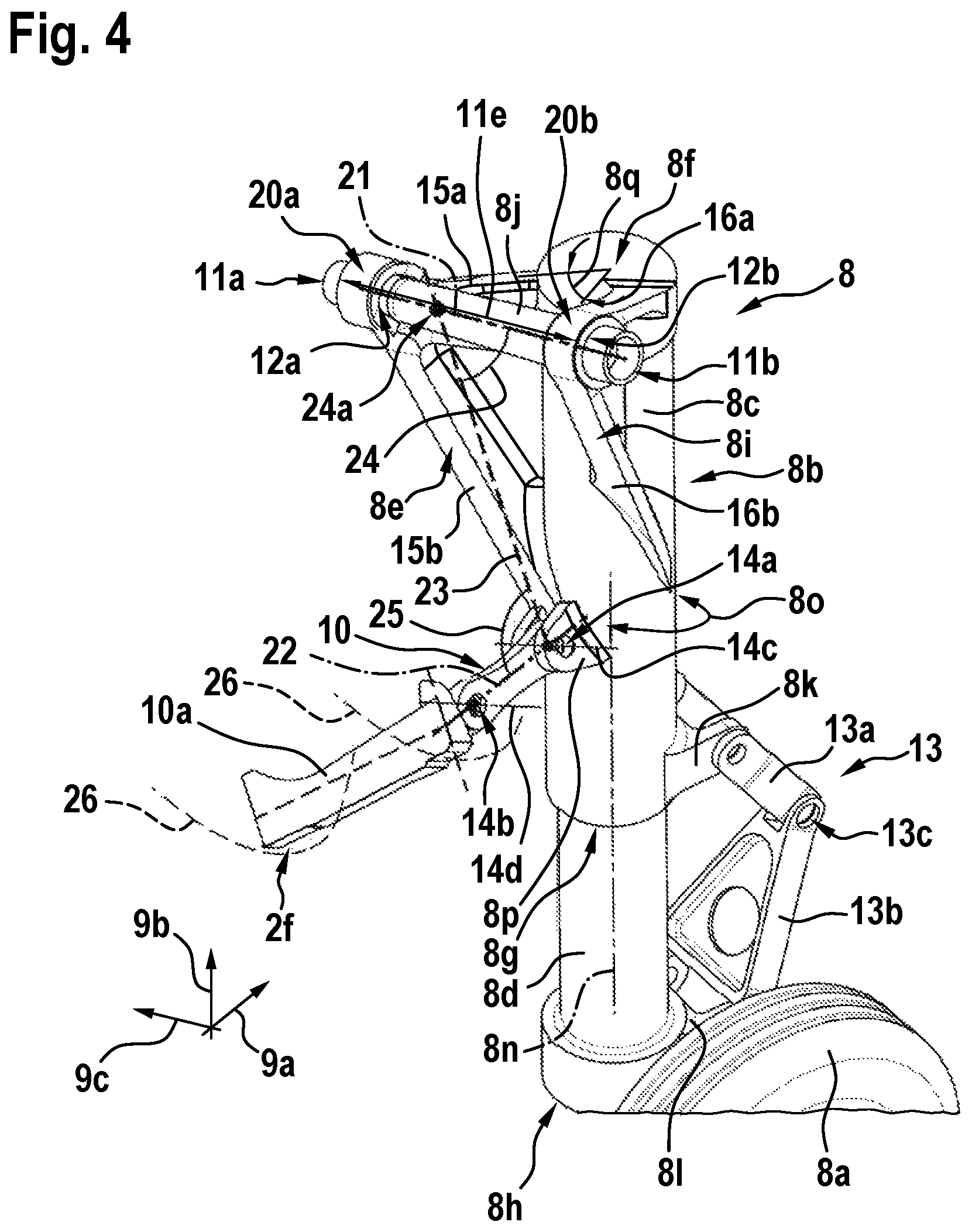 Patent US12325512 Figure 4 – Rotorcraft with a non-retractable wheel-type landing gear