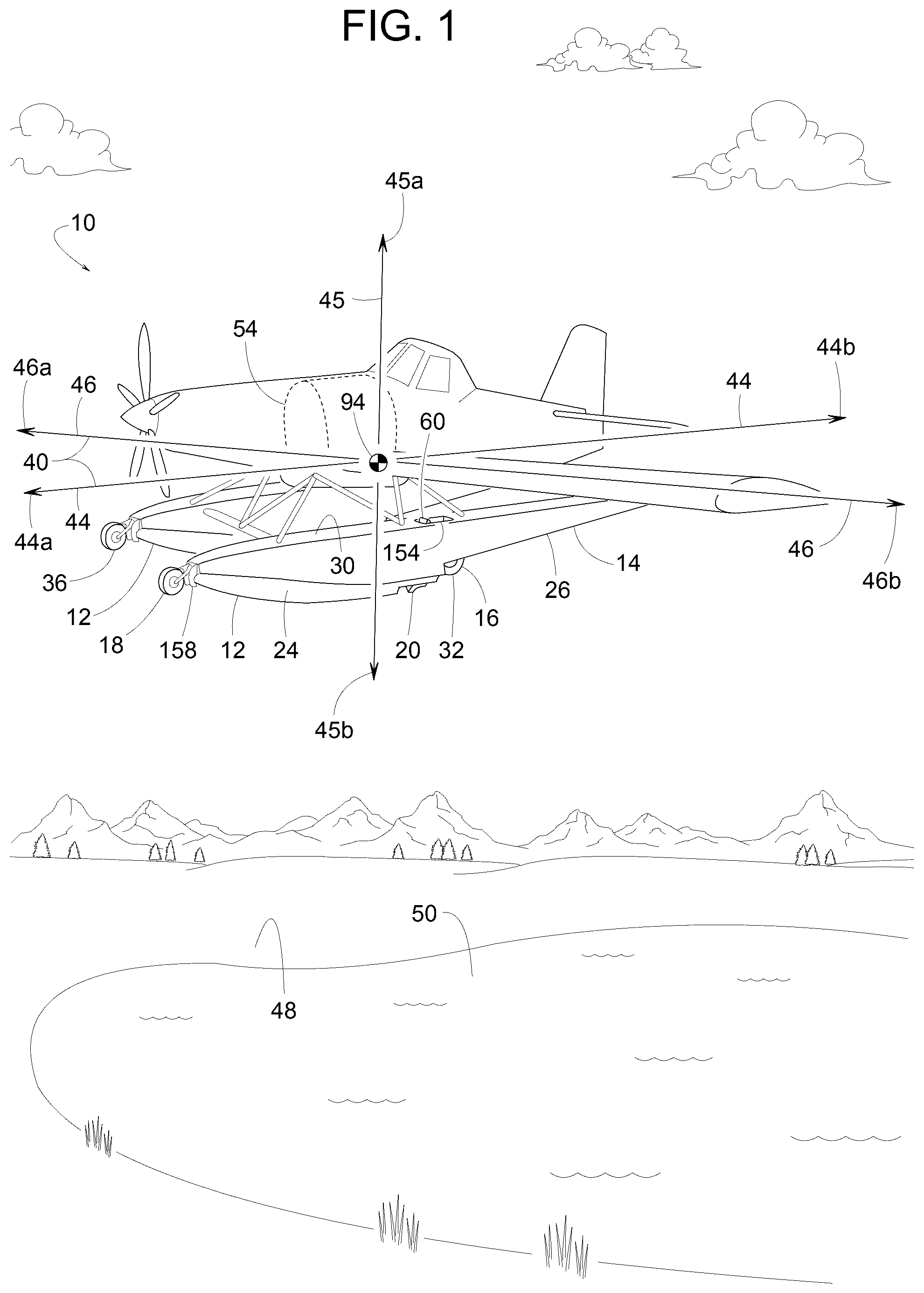 Patent US12325513 Figure 1 – Notched hydroplane surface for aircraft floats