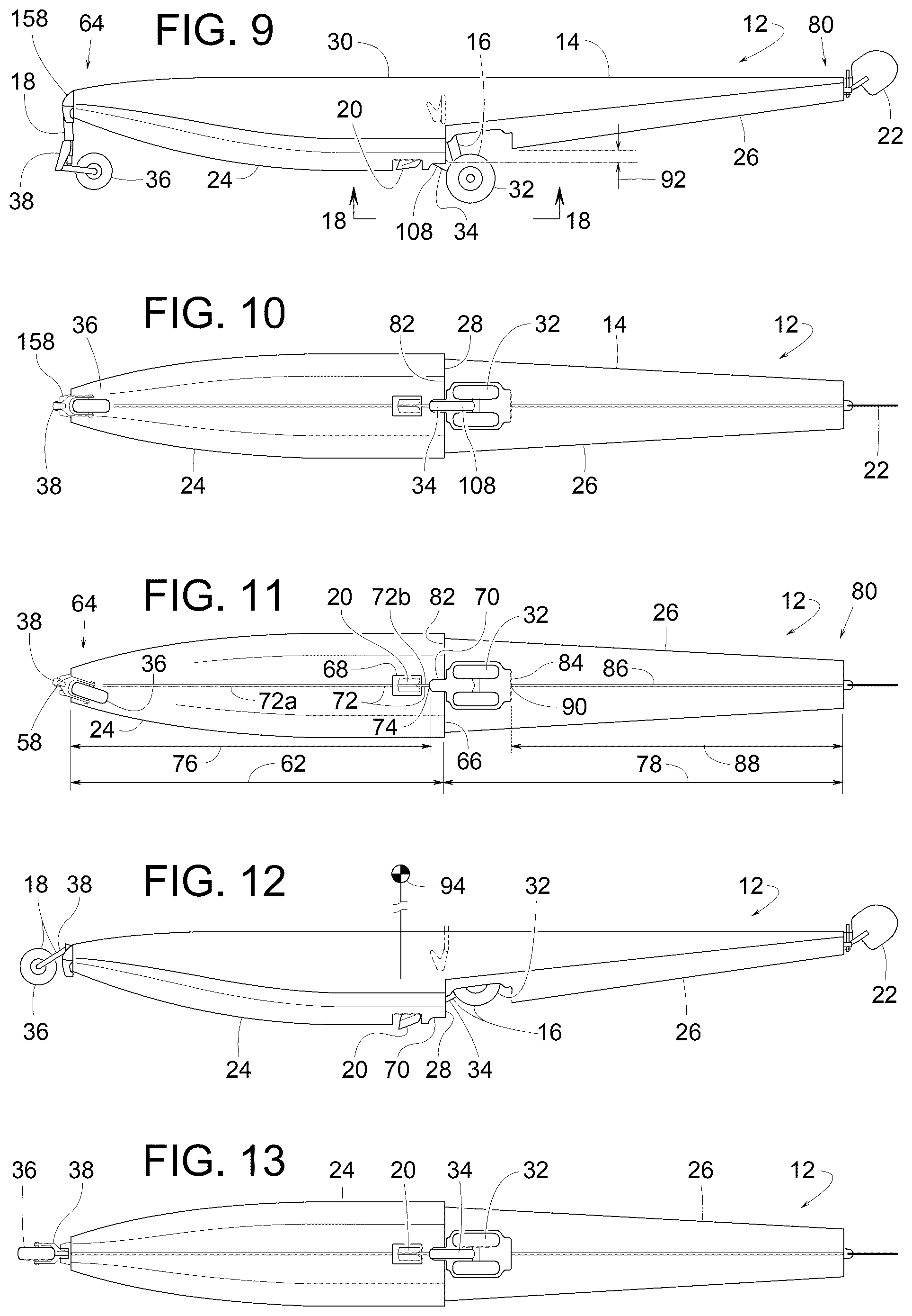 Patent US12325513 Figure 4 – Notched hydroplane surface for aircraft floats
