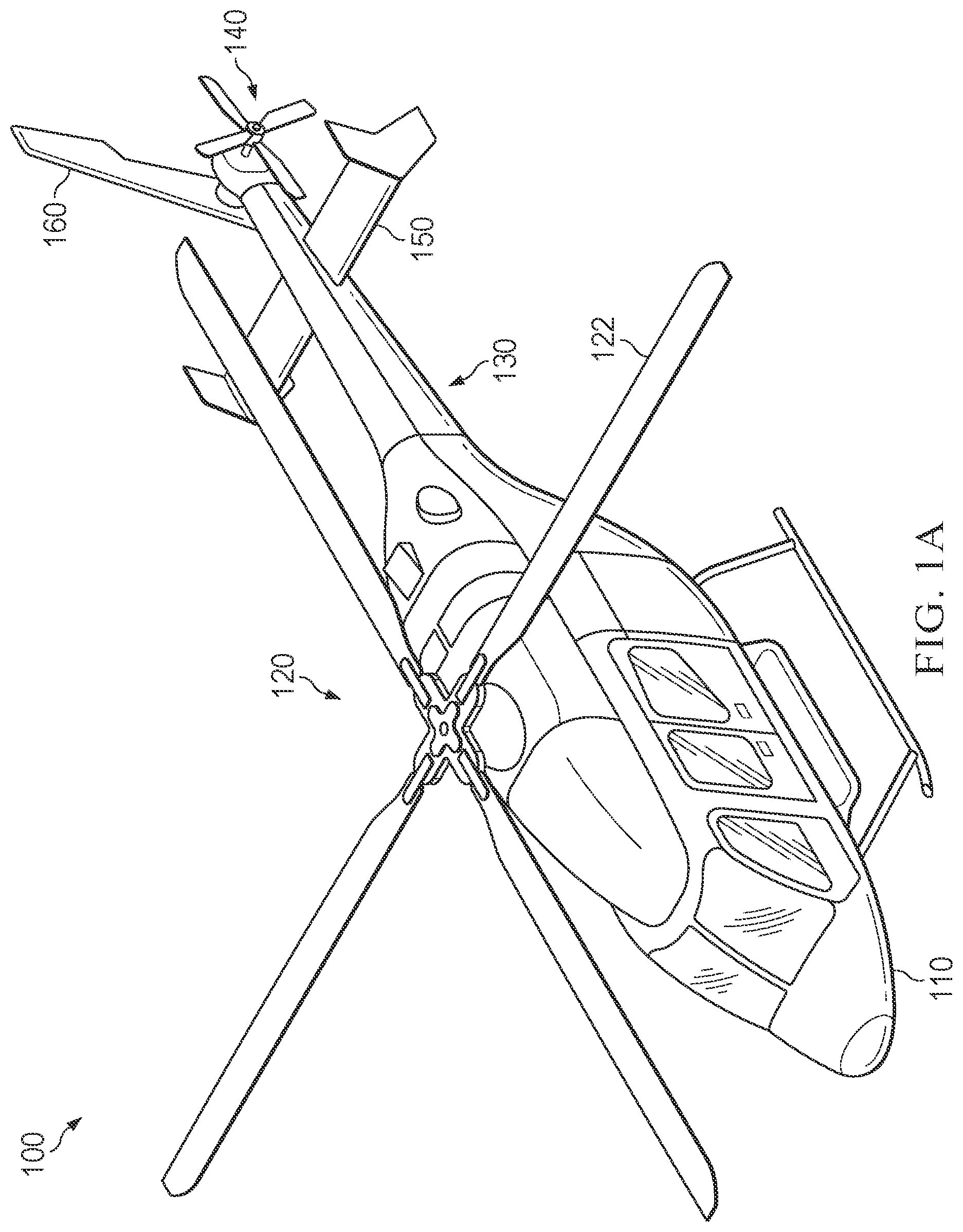 Patent US12325514 Figure 1 – LED tail rotor safety and status indication lighting system
