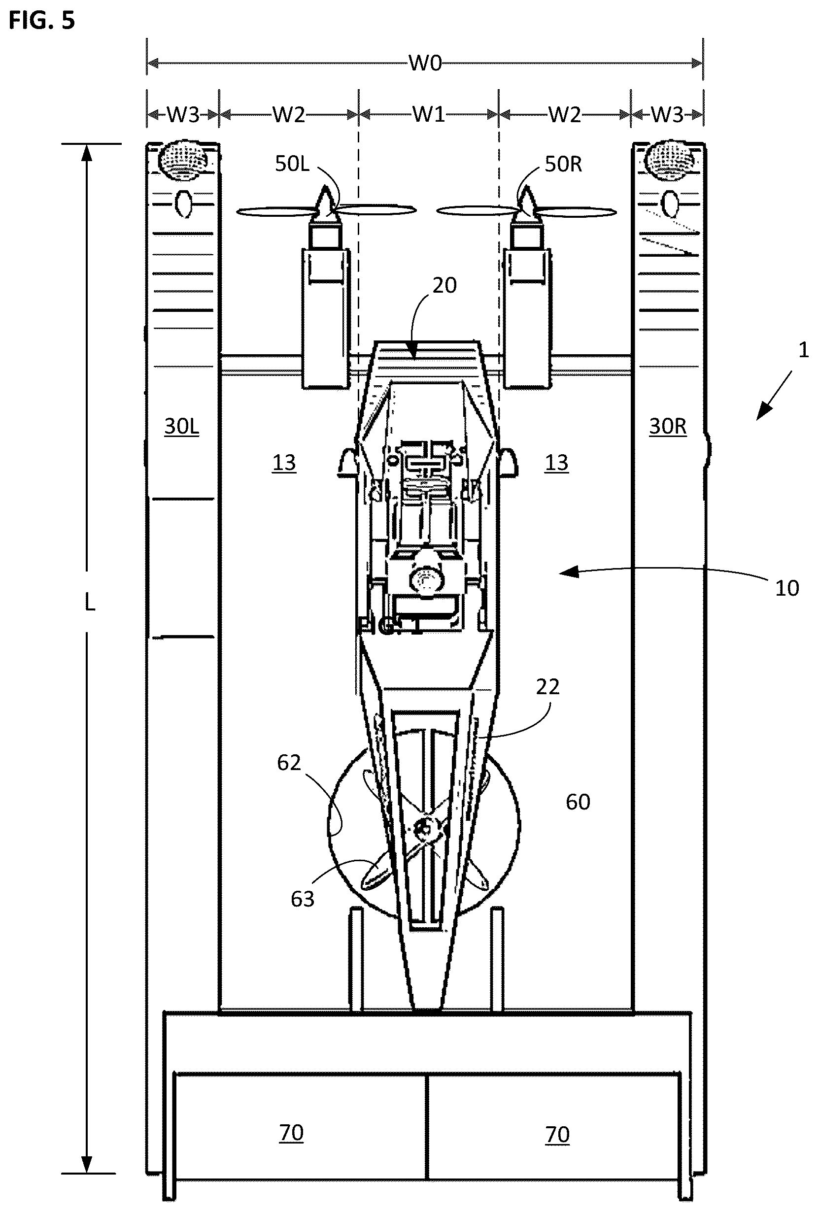 Patent US12325515 Figure 4 – Wingless VTOL flying land vehicle