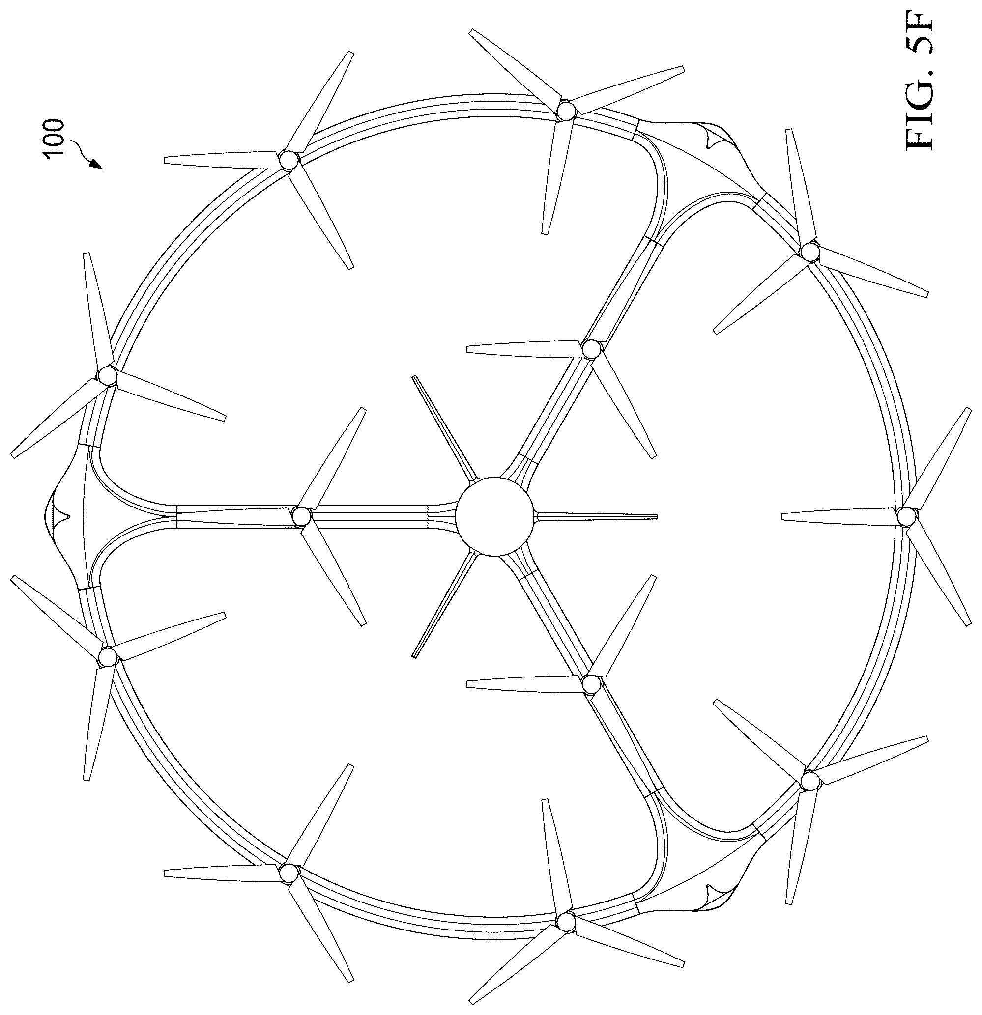 Patent US12325516 Figure 10 – Distributed propulsion system