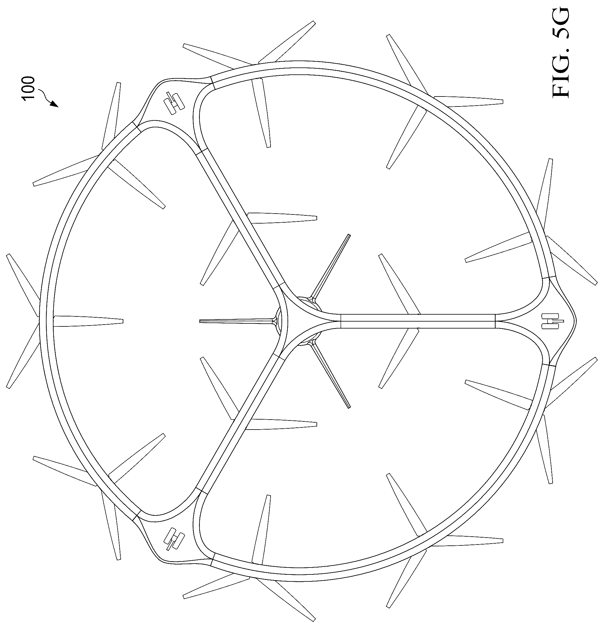 Patent US12325516 Figure 11 – Distributed propulsion system