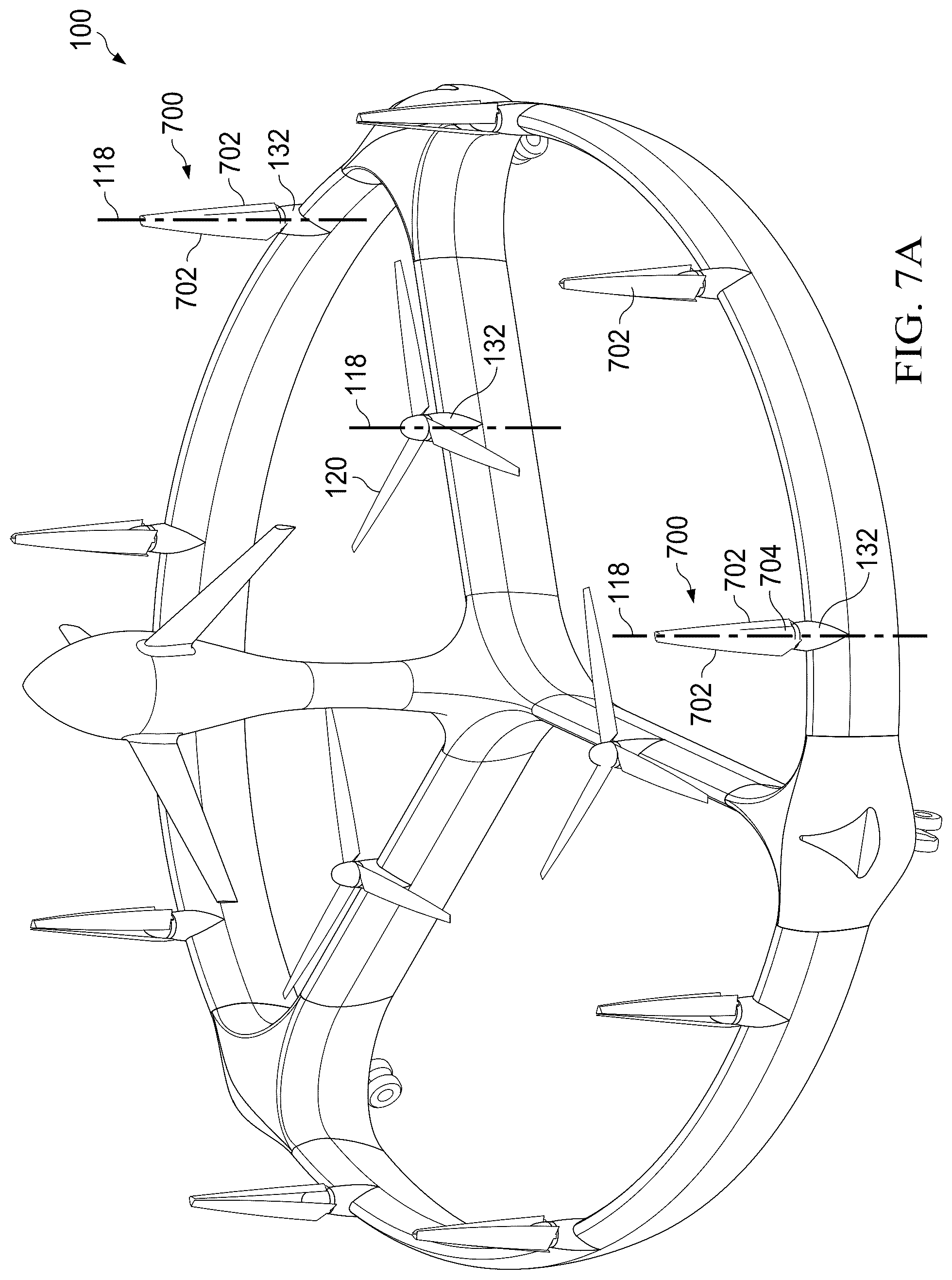 Patent US12325516 Figure 15 – Distributed propulsion system