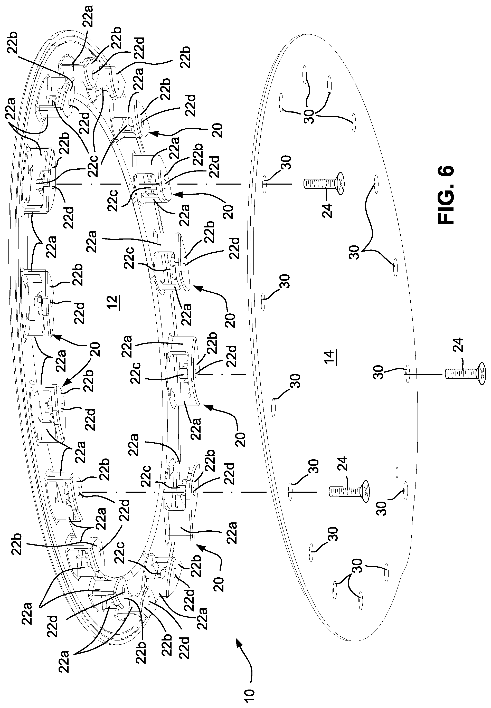 Patent US12325517 Figure 5 – Access cover panel assemblies especially useful to cover aircraft fuel tank access openings