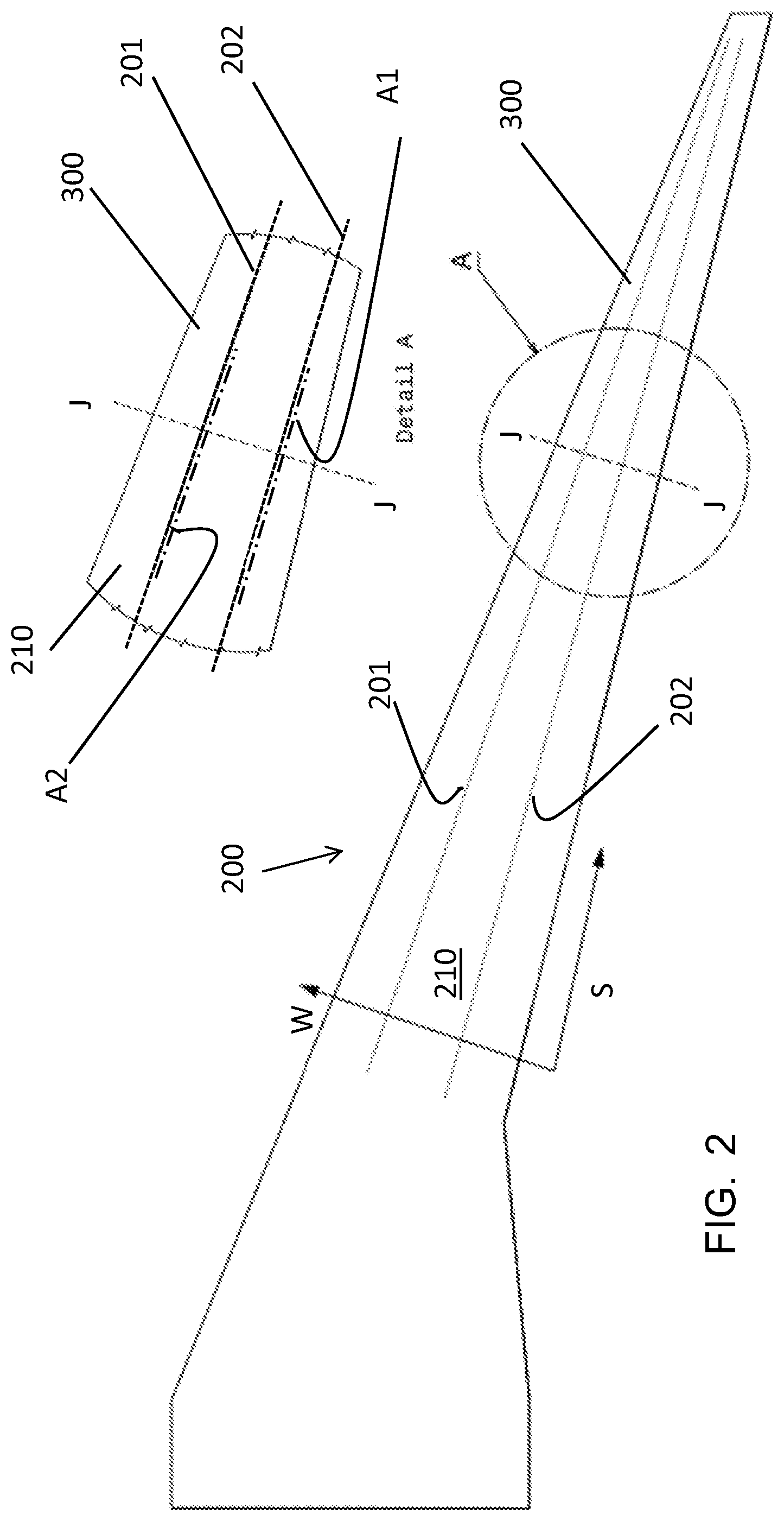 Patent US12325518 Figure 2 – Moveable wing tip arrangements
