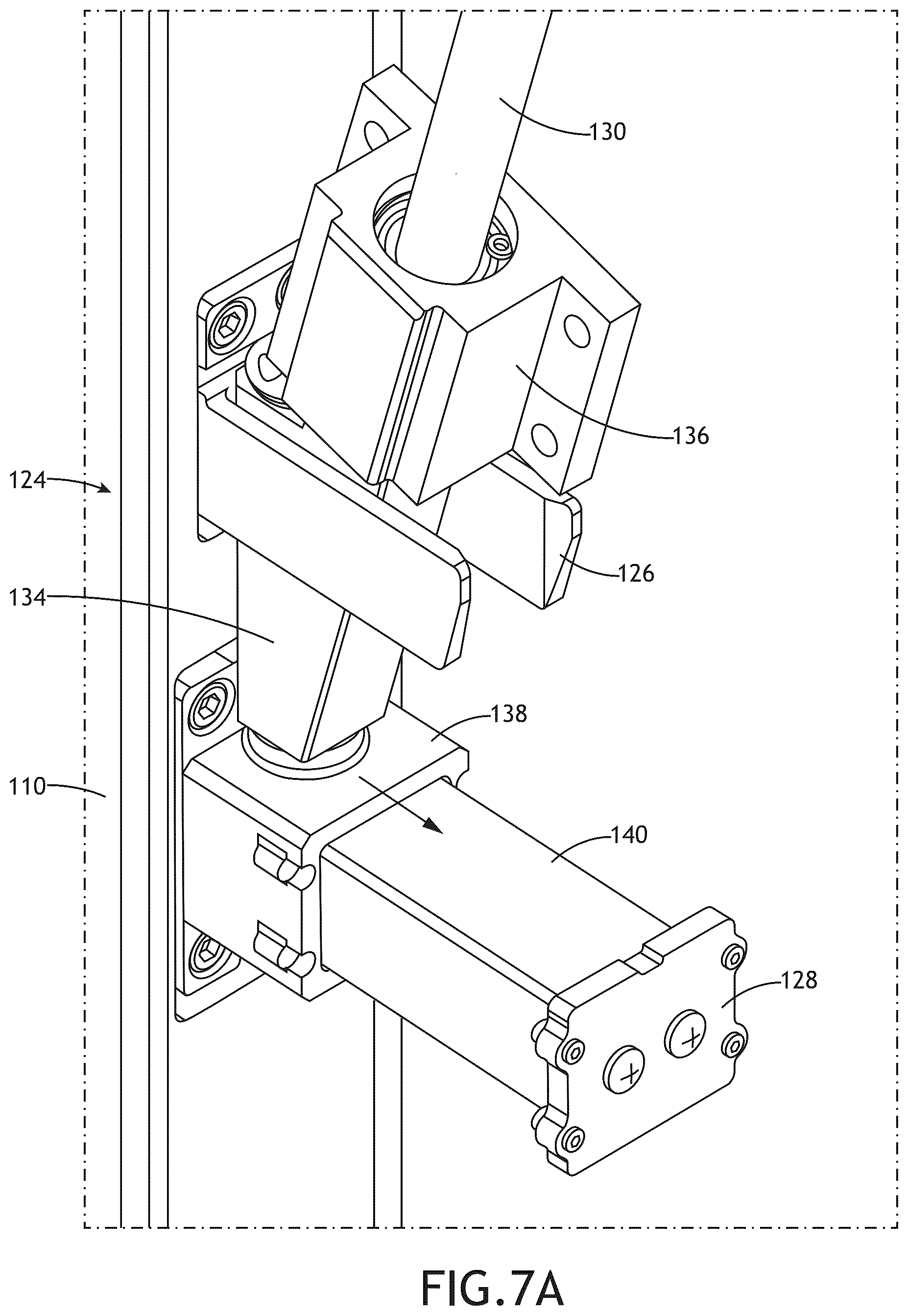 Patent US12325522 Figure 8 – Movable wall section for reduced mobility passenger access