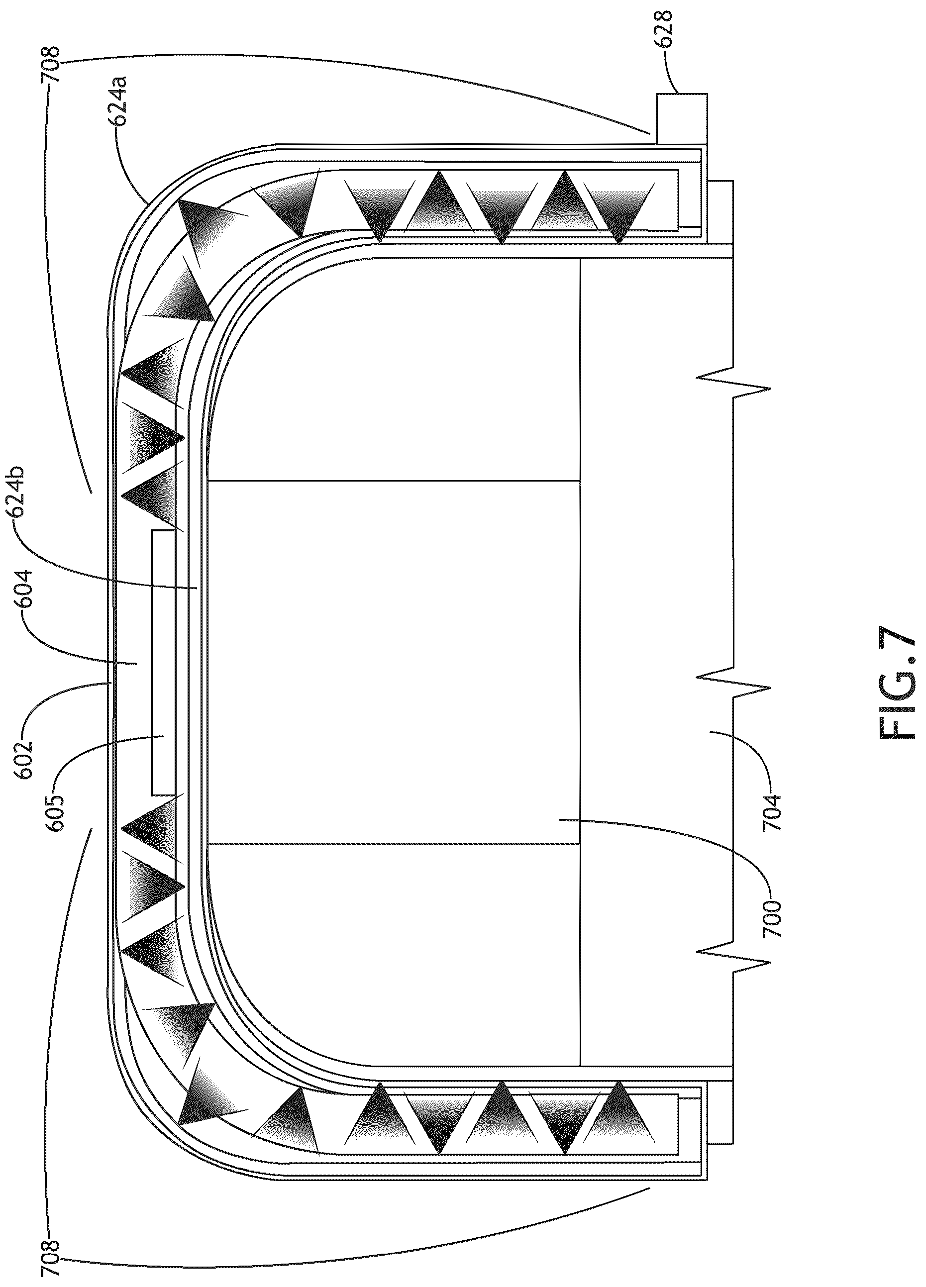 Patent US12325523 Figure 10 – Self-disinfecting portable physical partitions for aircraft interiors