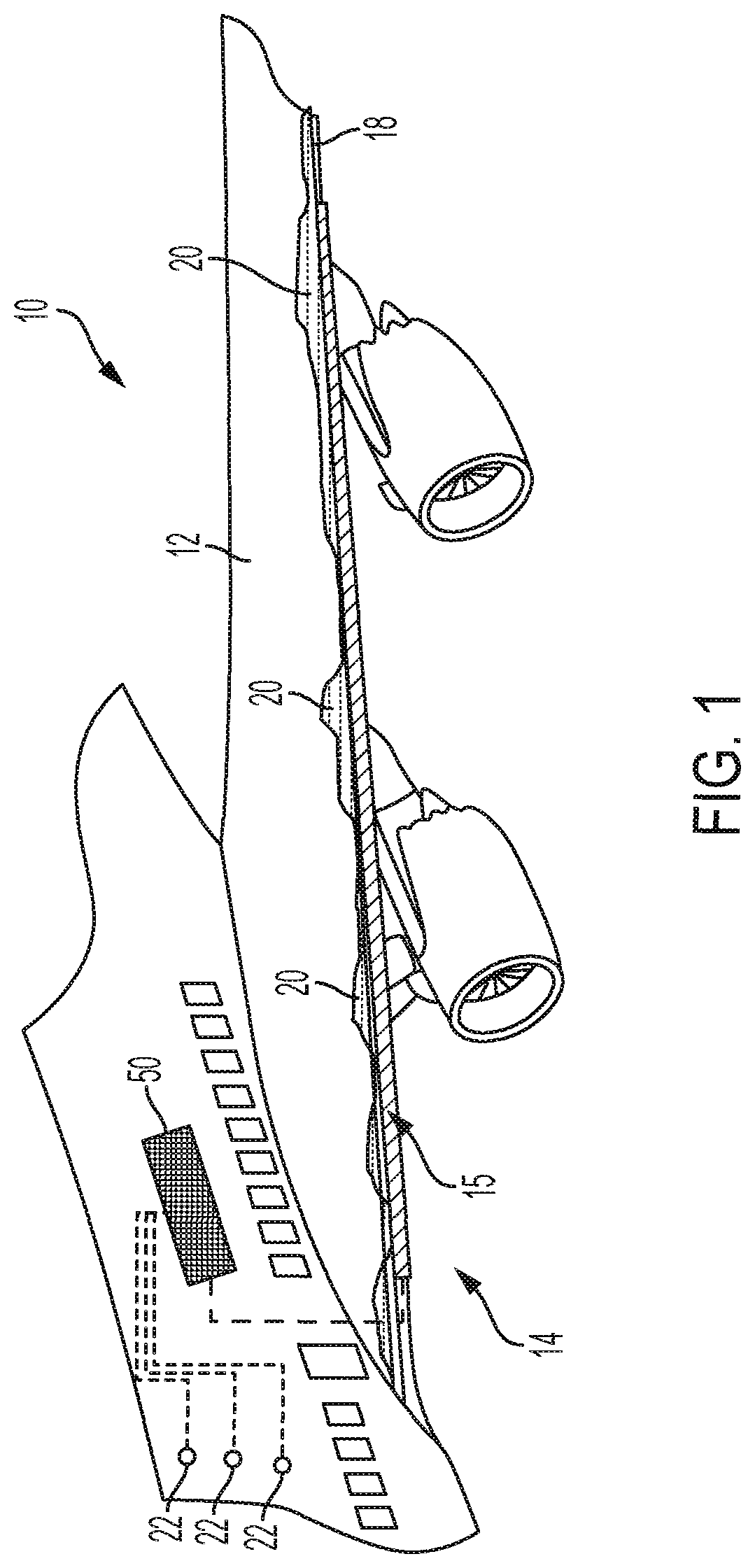 Patent US12325524 Figure 1 – Adjustable ice protection system parting strip