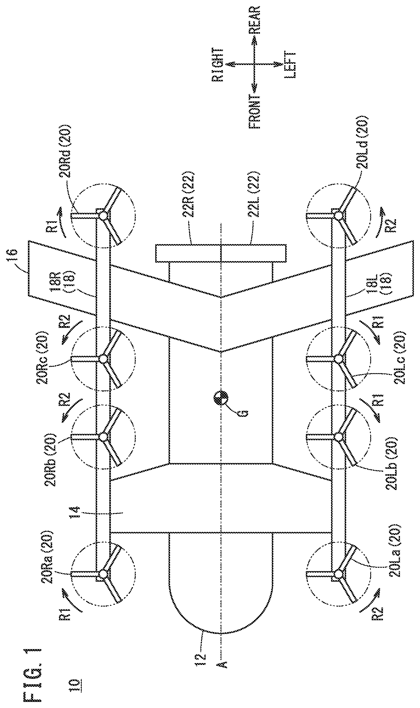 Patent US12325528 Figure 1 – Aircraft cooling system including parallel cooling circuits with common pipe