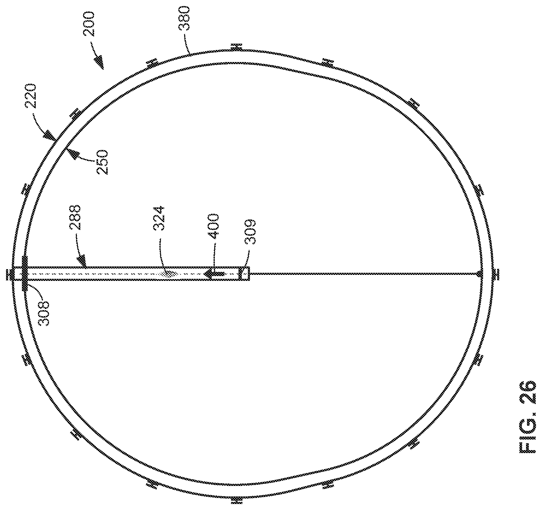 Patent US12325529 Figure 16 – System and method of controlling the deflections of a pressure tank mounted within a vacuum tank