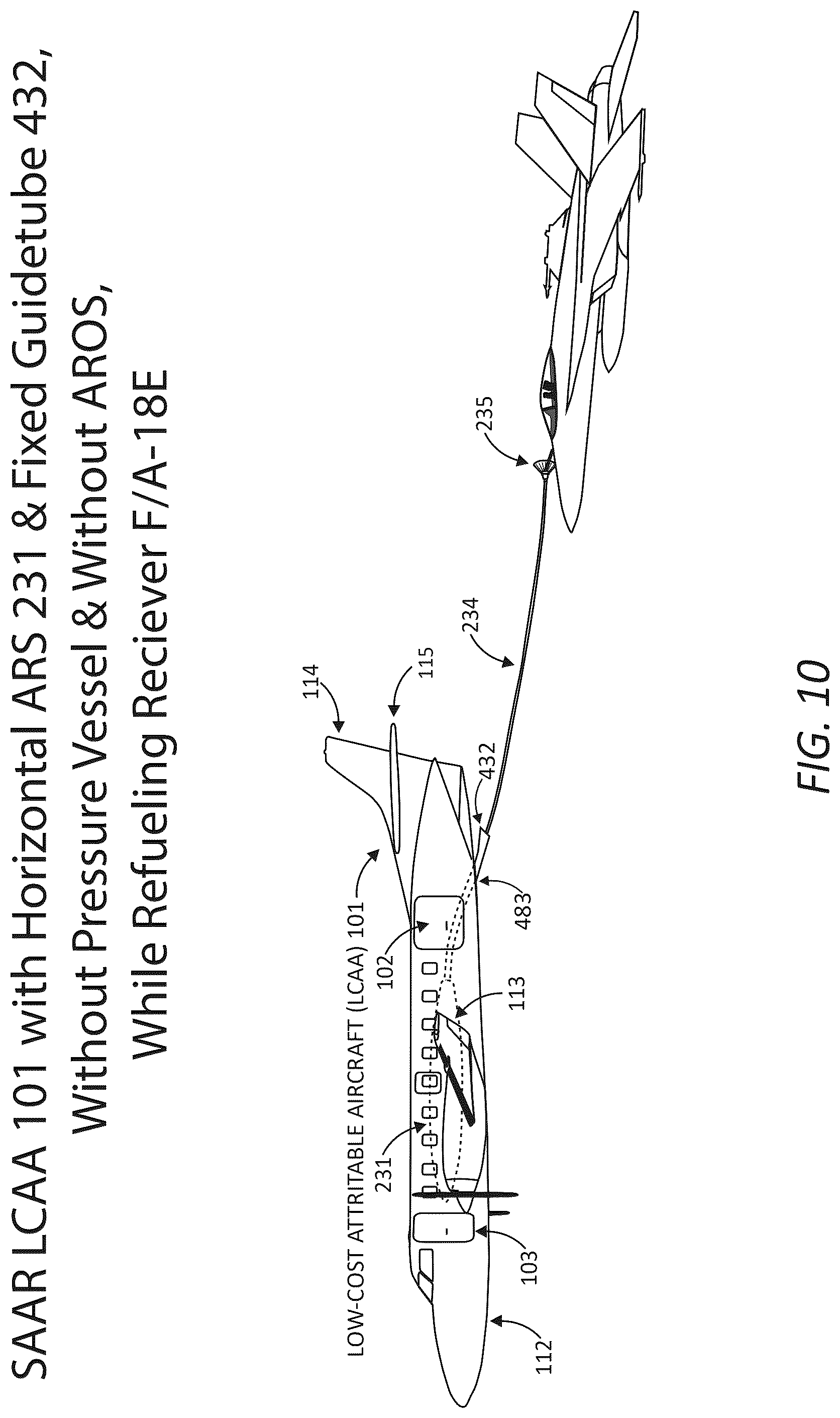 Patent US12325530 Figure 10 – Aircraft performance modification system that provides and controls systems settings that provision proactive, precise, and rapid control of aircraft center-of-gravity locations, flight control positions, power settings, lift, drag, performance, maneuverability, stability, and controllability