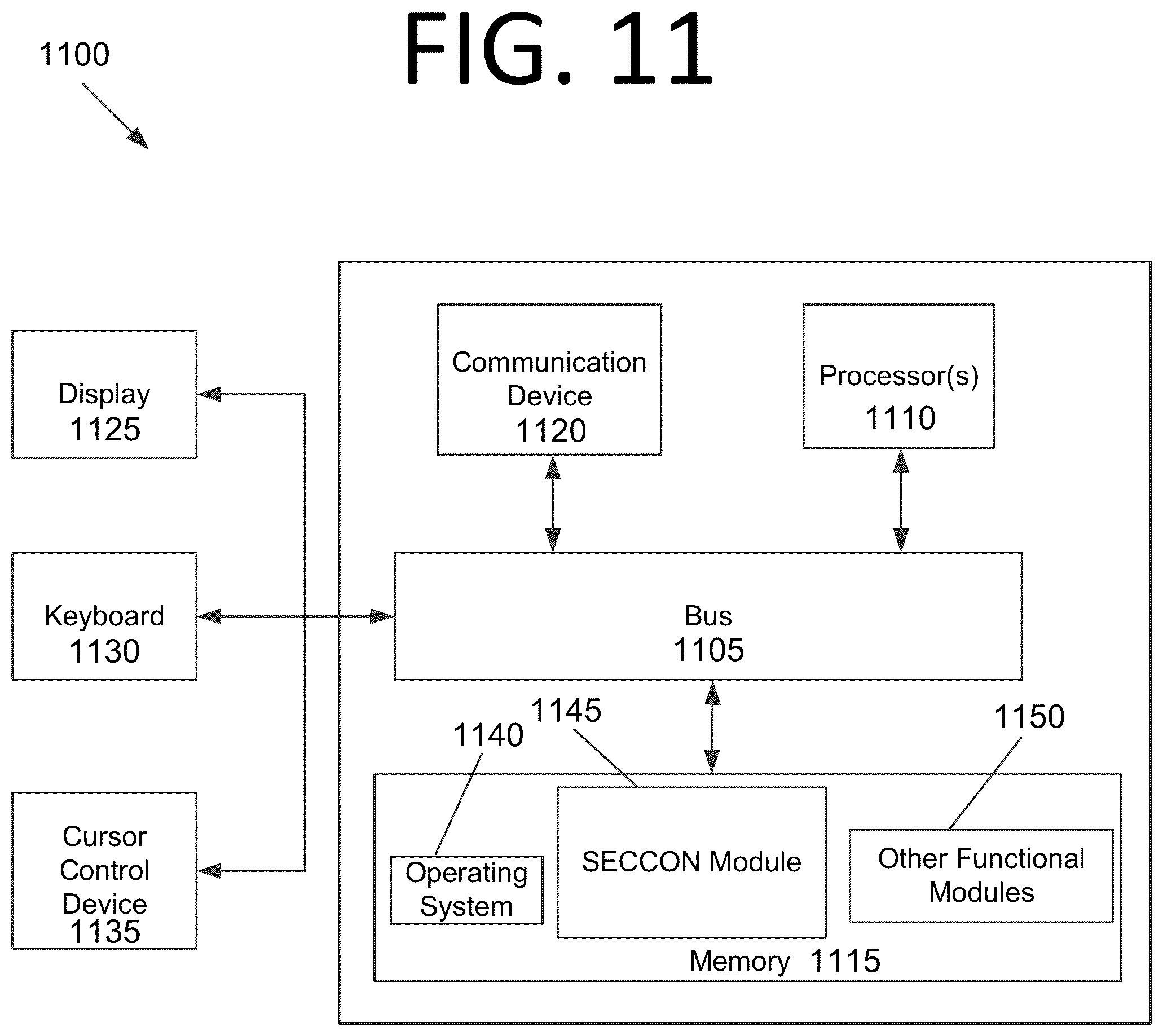 Patent US12325538 Figure 11 – Framework for interfacing blockchain-based ground system with flight software and satellite orbit analysis applications